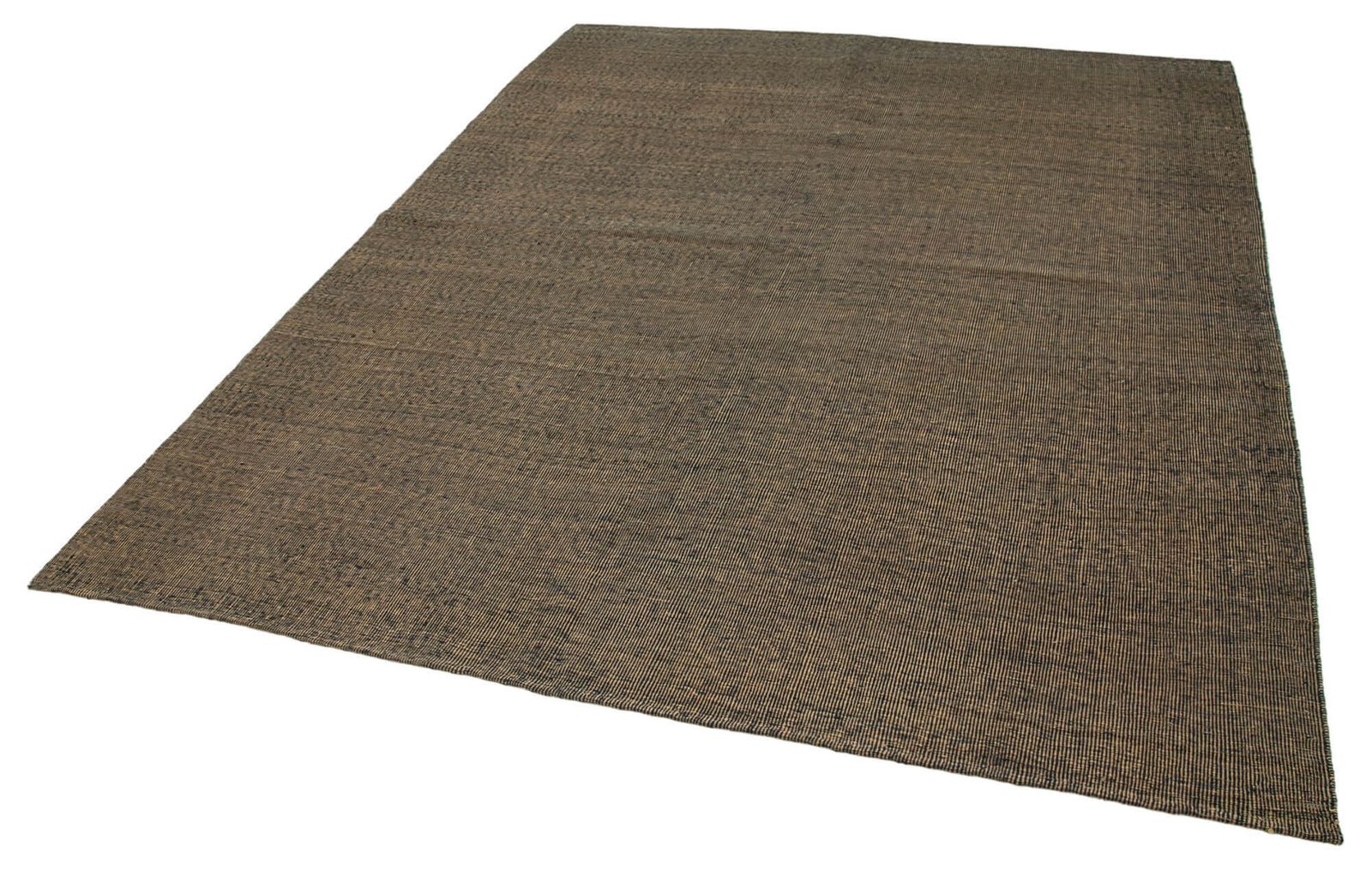 Tapis Kilim contemporain brun, 7x9 photo for sale