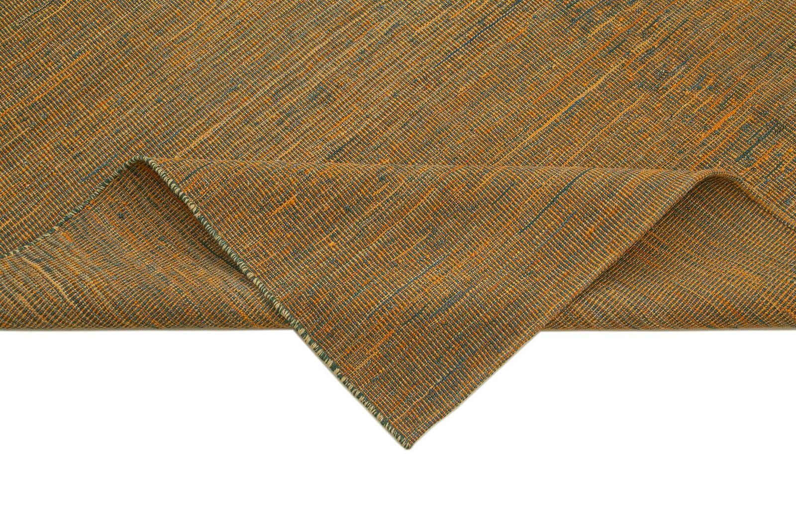 7x10 Oranje Hedendaags Kilim Vloerkleed photo vinterior