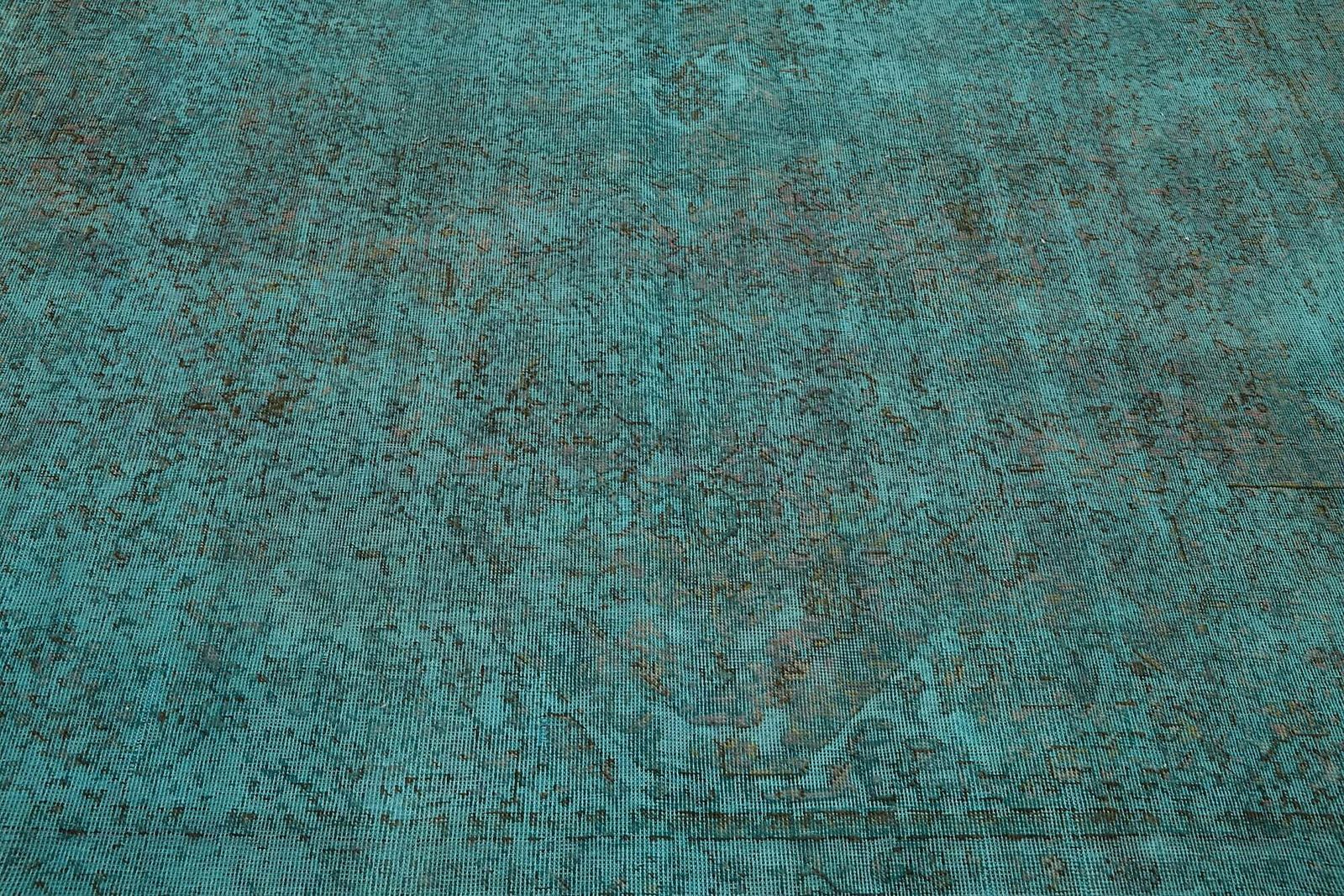 photo for sale Tapis grande surface turquoise surdéteint, 9x12