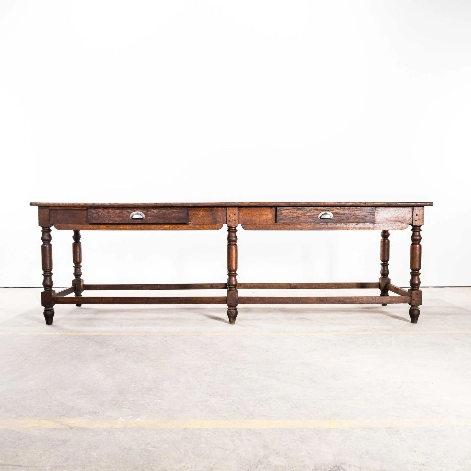 1920’s French Chateau Hall Table With Original Oak Scrubbed Top photo for sale
