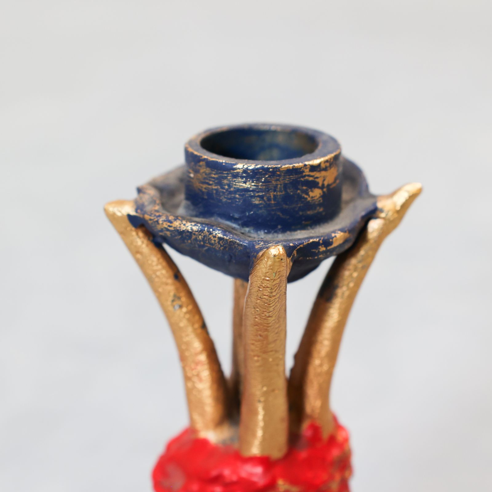 Bougeoir en bronze doré Pierre Casenove pour Fondica, France, années 1990 photo buy