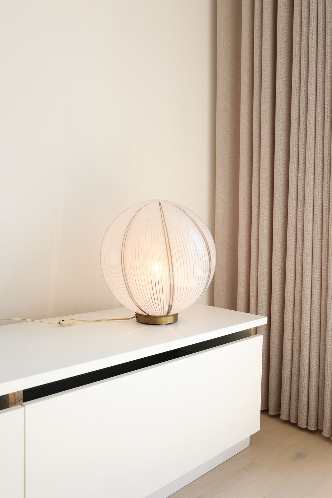 Vintage Swirl Murano Table Lamp, 1970s photo Lighting