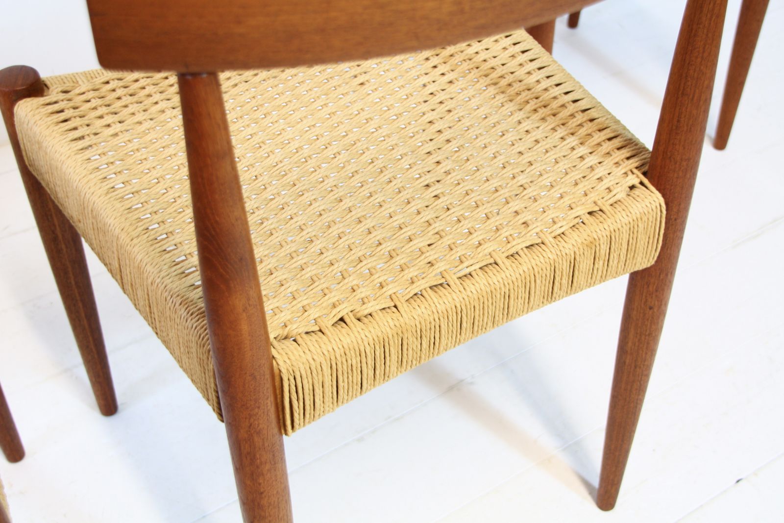 photo vinterior Danish Dining Chairs By Arne Hovmand Olsen   Mogens Kold 1960s