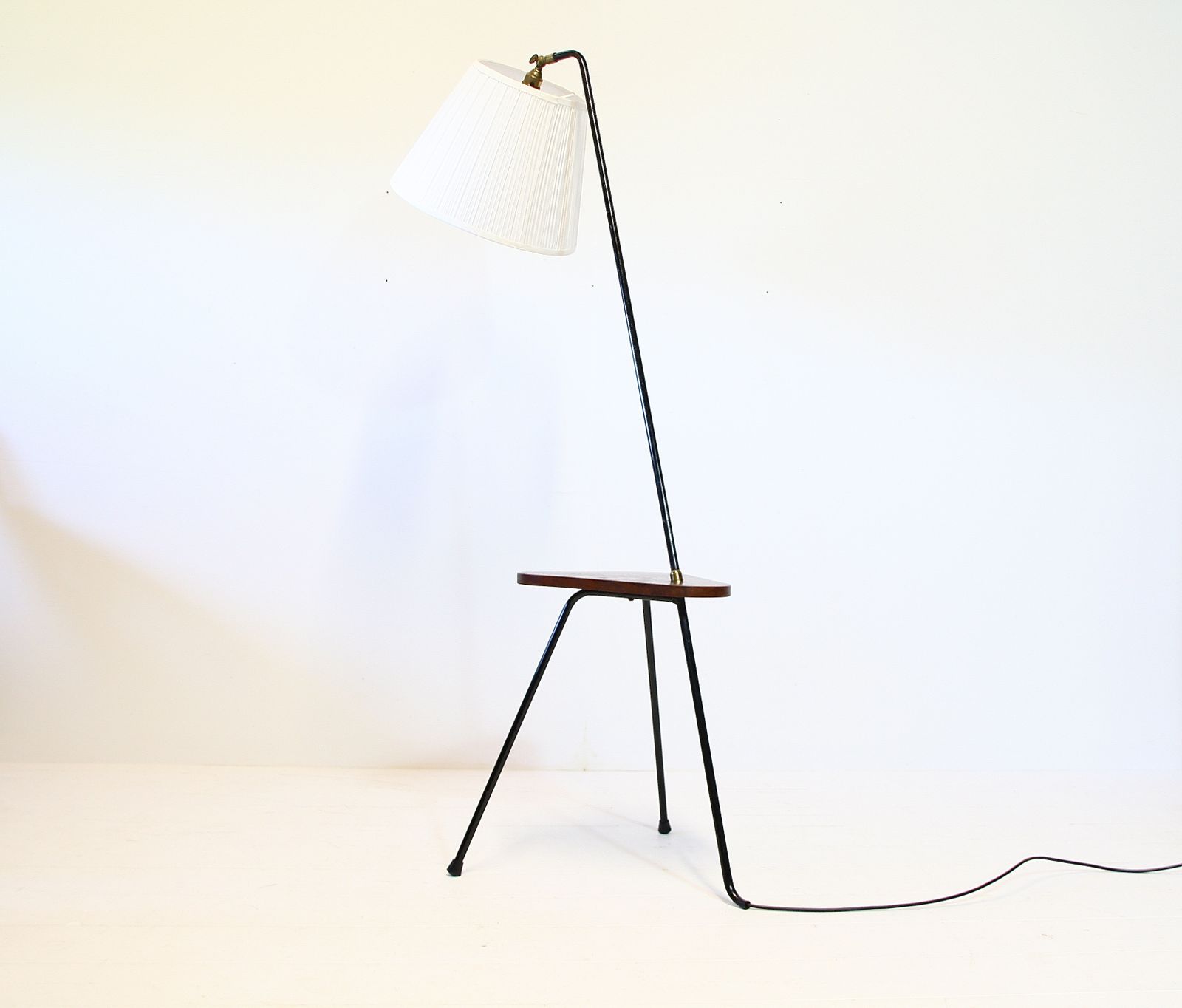 photo for sale Scandinavian Mid Century Grasshopper Floor Lamp   Teak C.1950