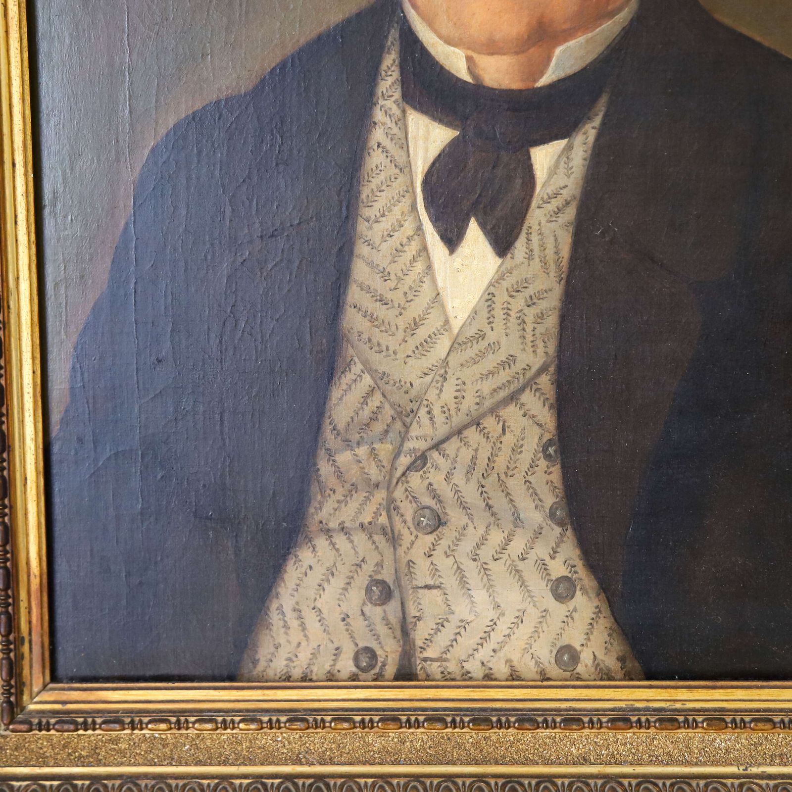 Antique Oil Portrait Of Girolamo Luxardo – Italian Nobleman – Circa 1840 photo Art