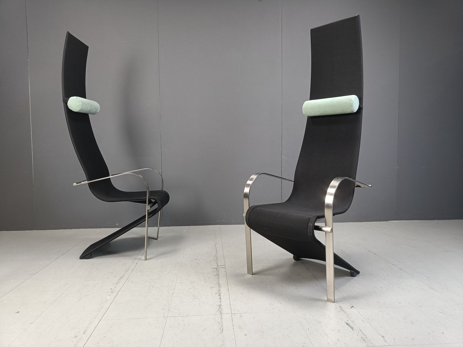Postmodern King Dining Chairs By Belgochrom   Set Of 6 photo furniture