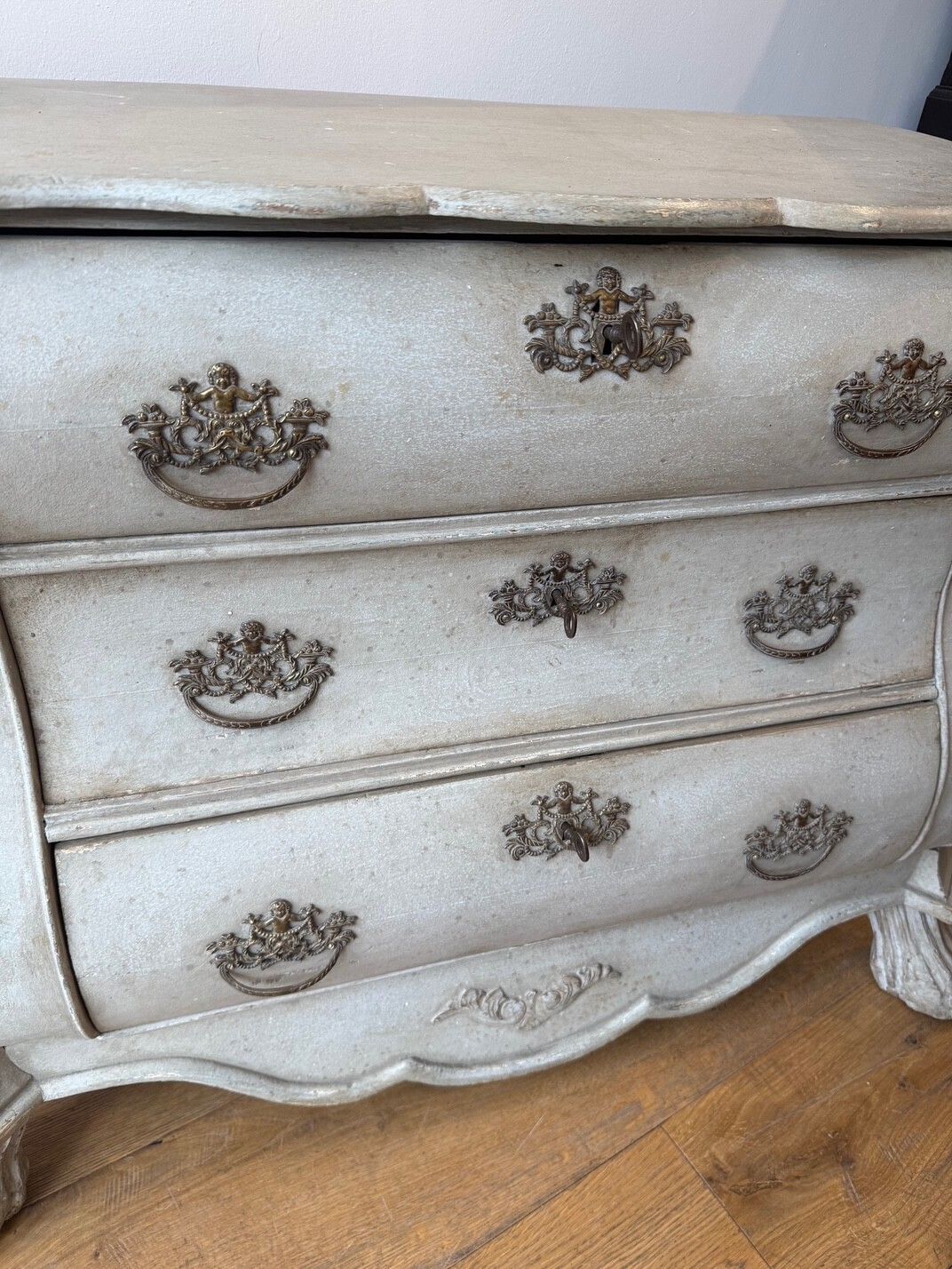 Dutch 18th Century Bombe Chest photo for sale