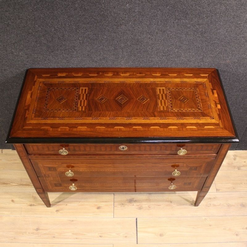 20th Century Italian Louis XVI Style Inlaid Commode photo for sale