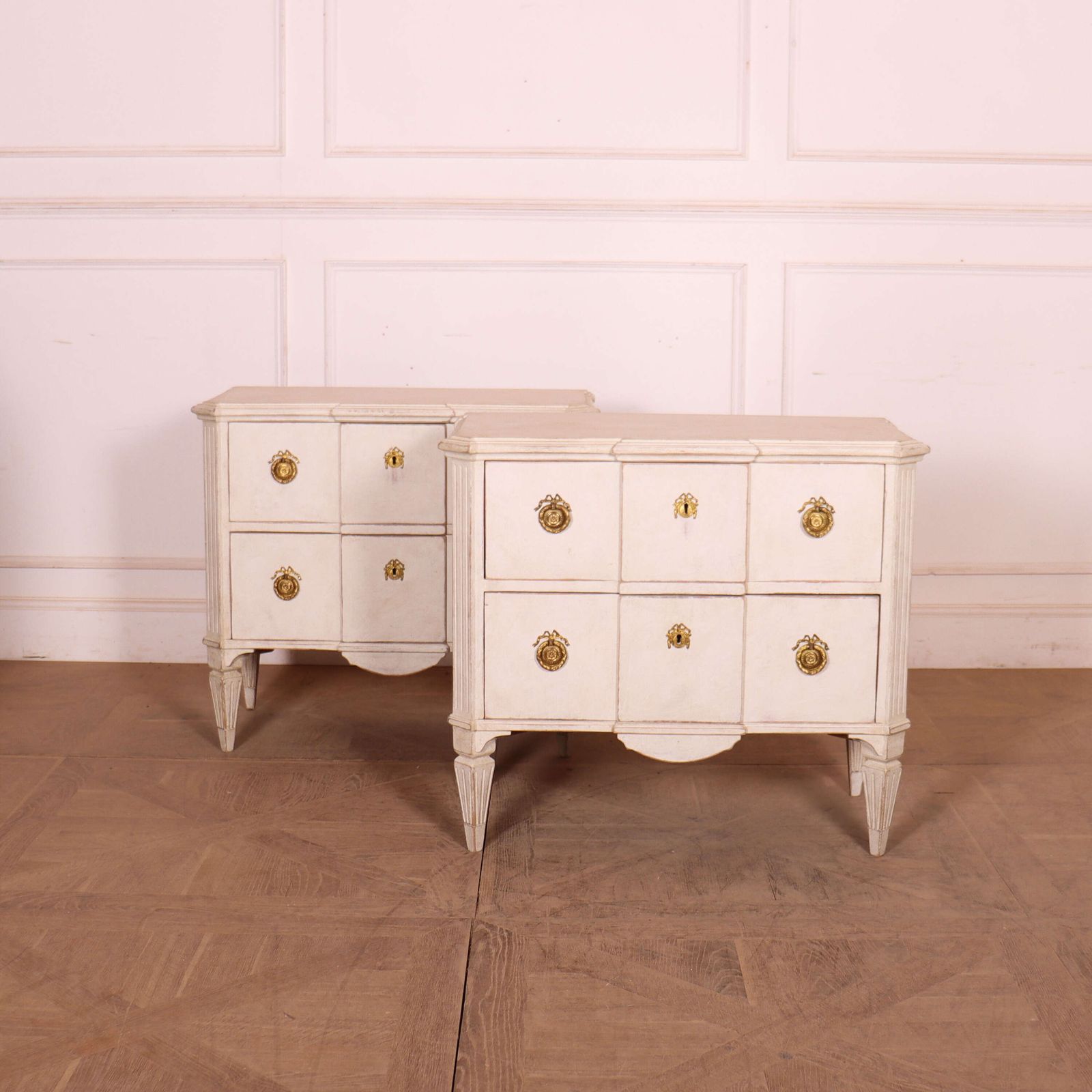 Pair Of Swedish Painted Commodes photo furniture