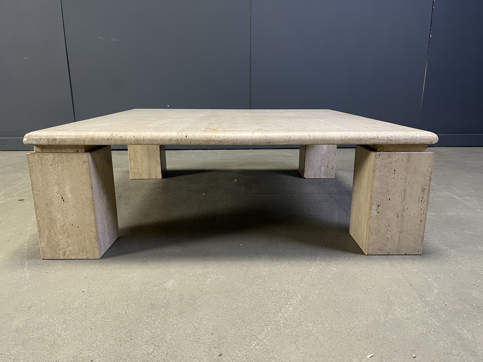 Vintage Travertine Coffee Table, 1970s   Italy photo for sale