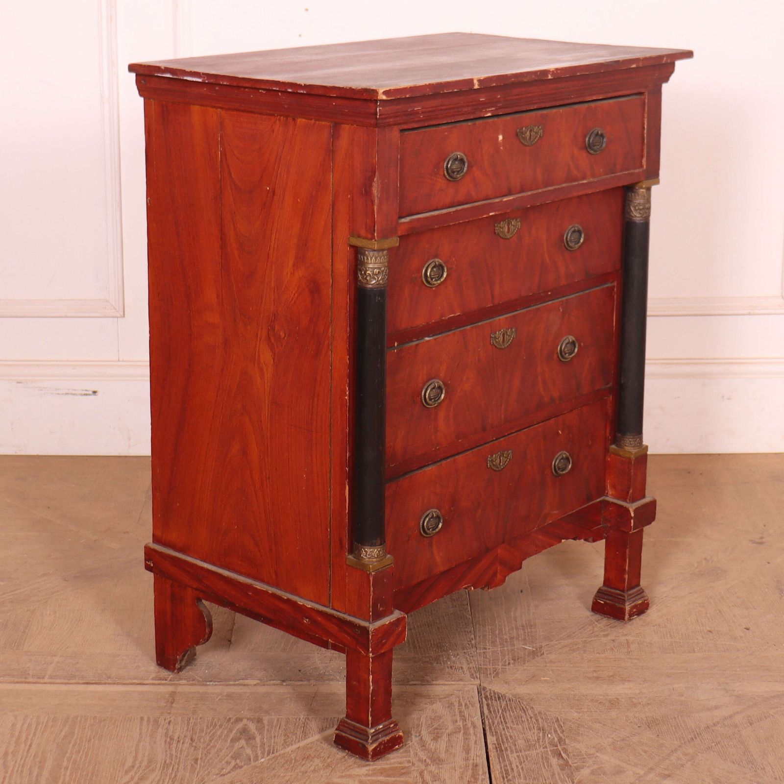 Dutch Empire Style Commode, 1800s photo vintage