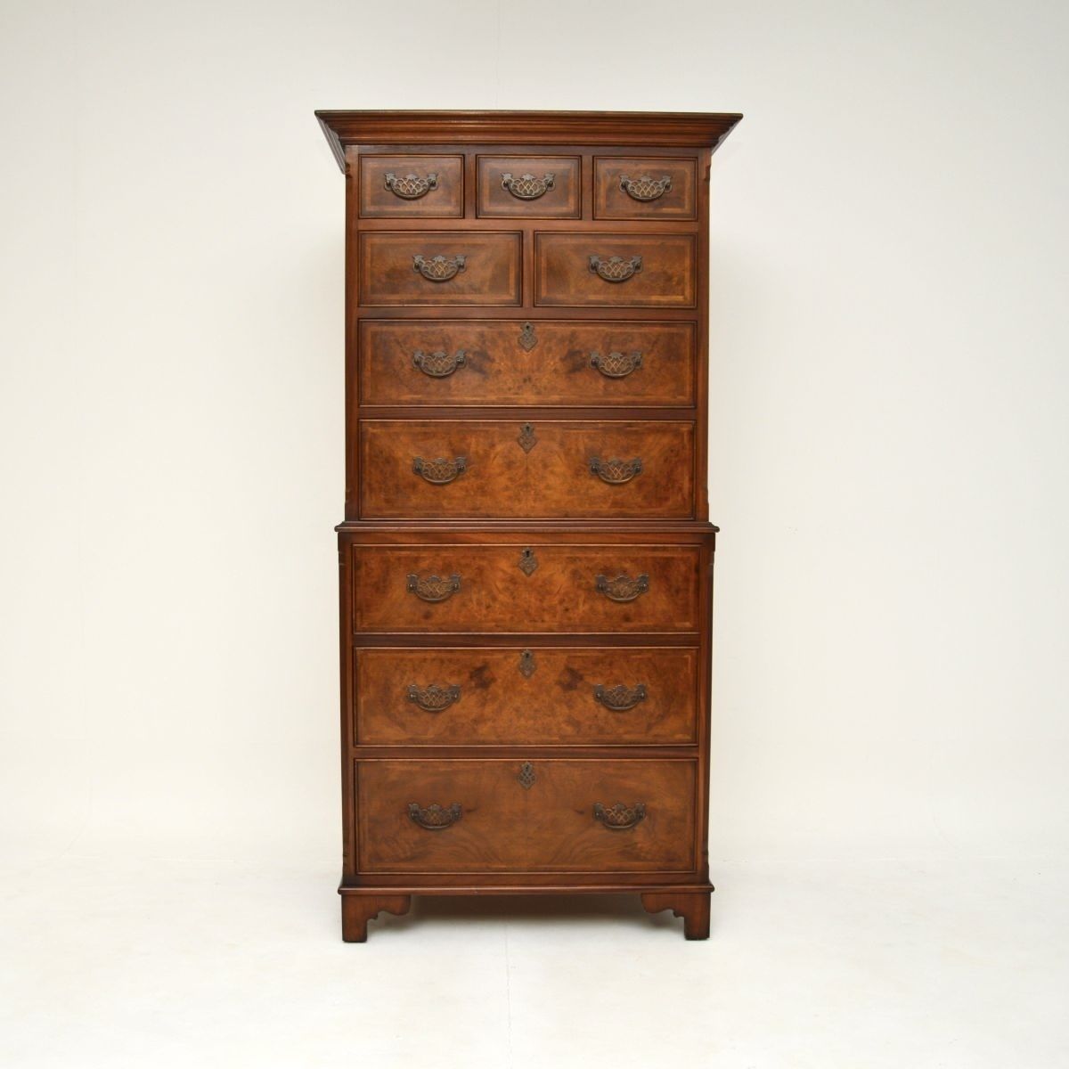 Antique Walnut Chest On Chest Of Drawers photo furniture