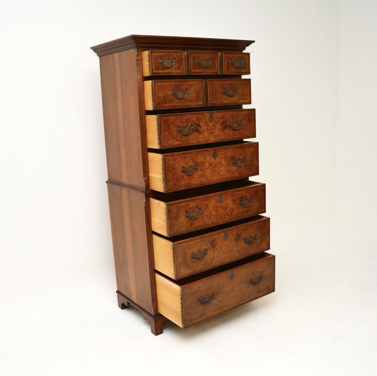 Antique Walnut Chest On Chest Of Drawers photo buy