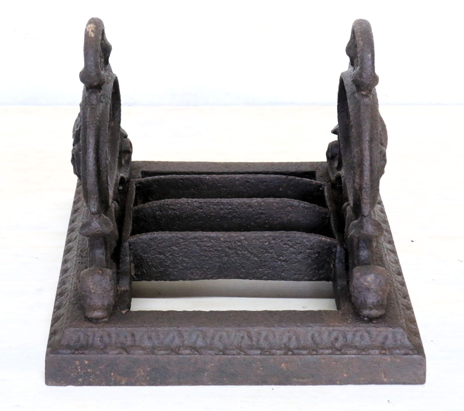 An Antique 1800's Cast Iron Boot Scraper Garden Salvage photo for sale