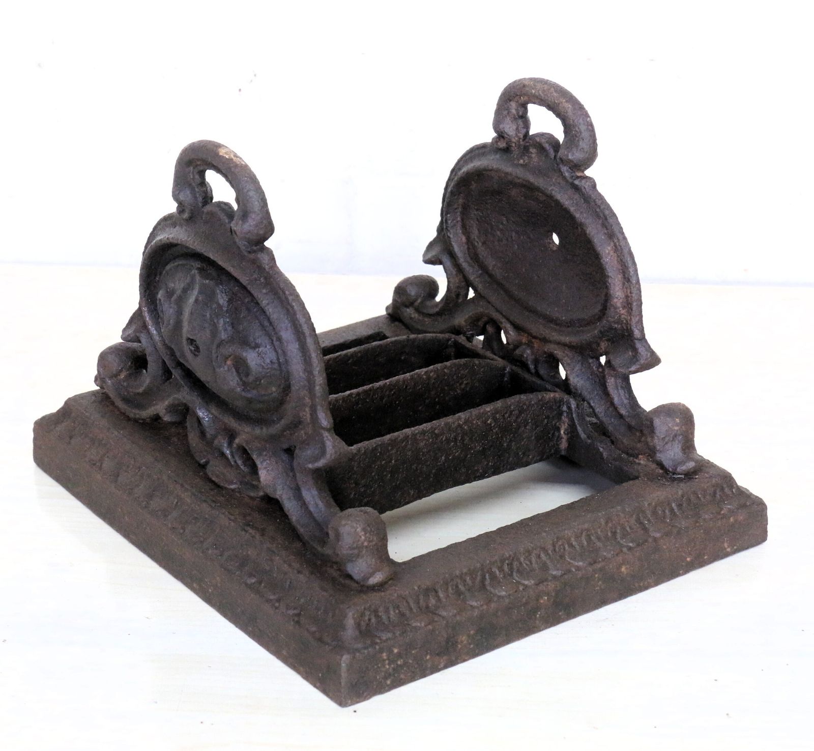 photo furniture An Antique 1800's Cast Iron Boot Scraper Garden Salvage