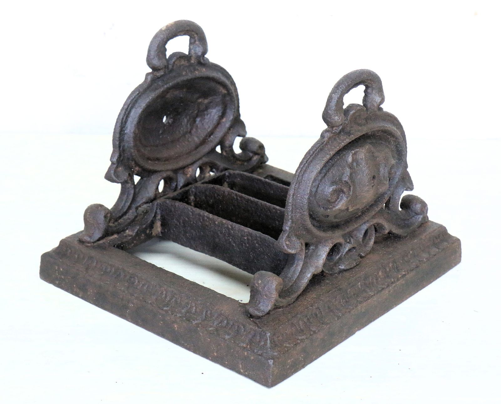 An Antique 1800's Cast Iron Boot Scraper Garden Salvage