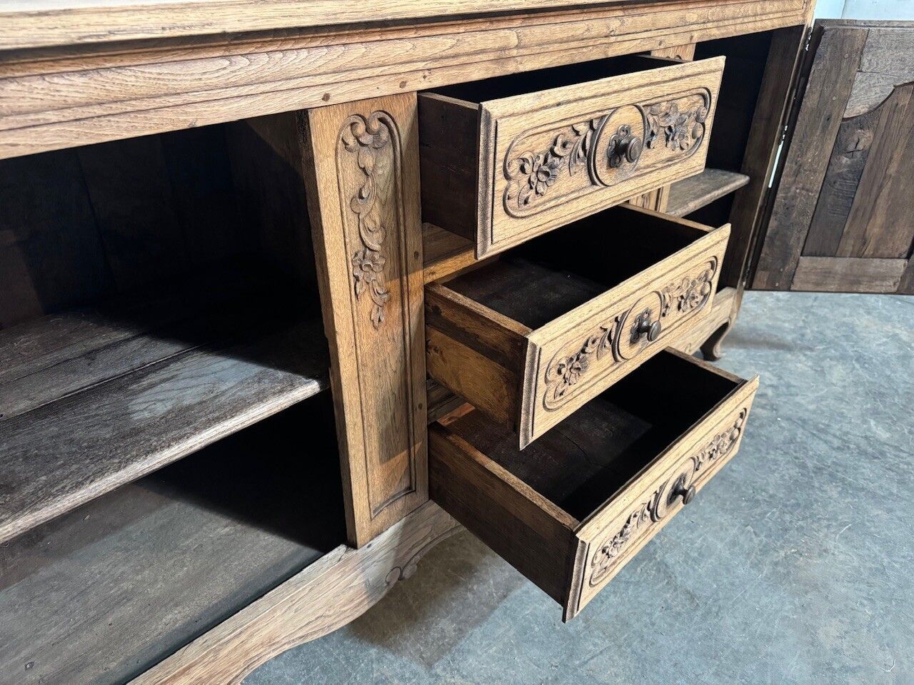 Attractive Early French Oak Enfilade photo 2400.0
