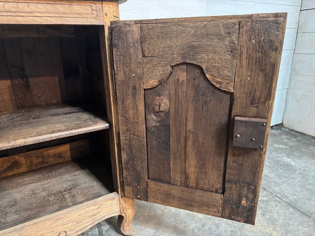 Attractive Early French Oak Enfilade photo vintage