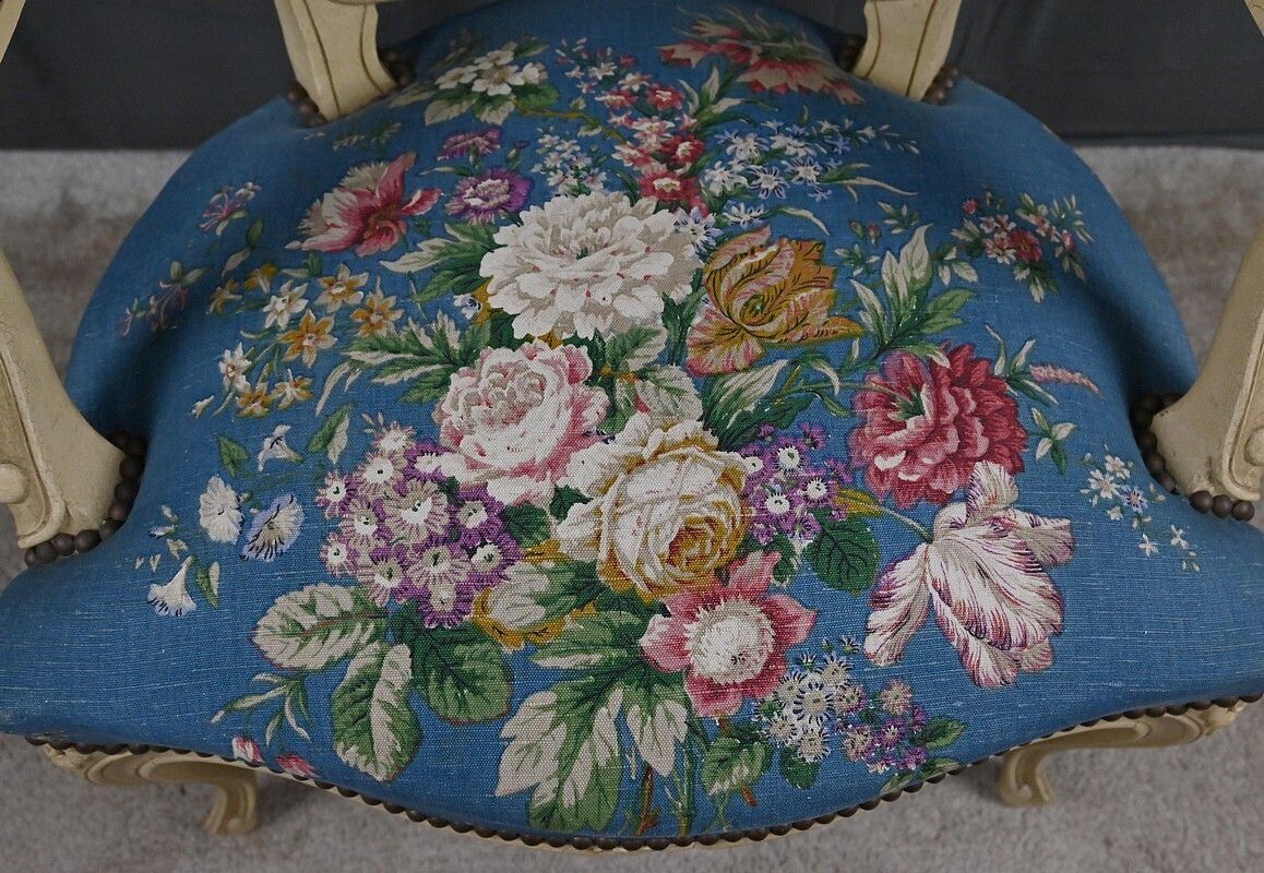 photo furniture Cabriolet Armchair, Louis XV Style – Late 19th Century
