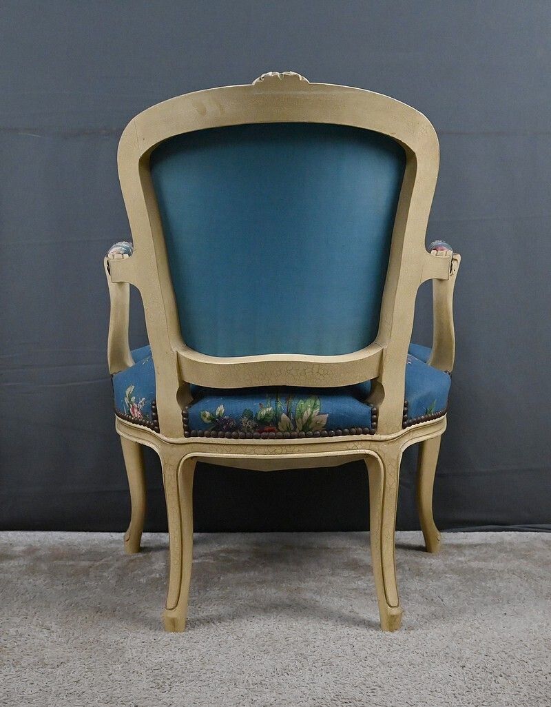 photo vinterior Cabriolet Armchair, Louis XV Style – Late 19th Century