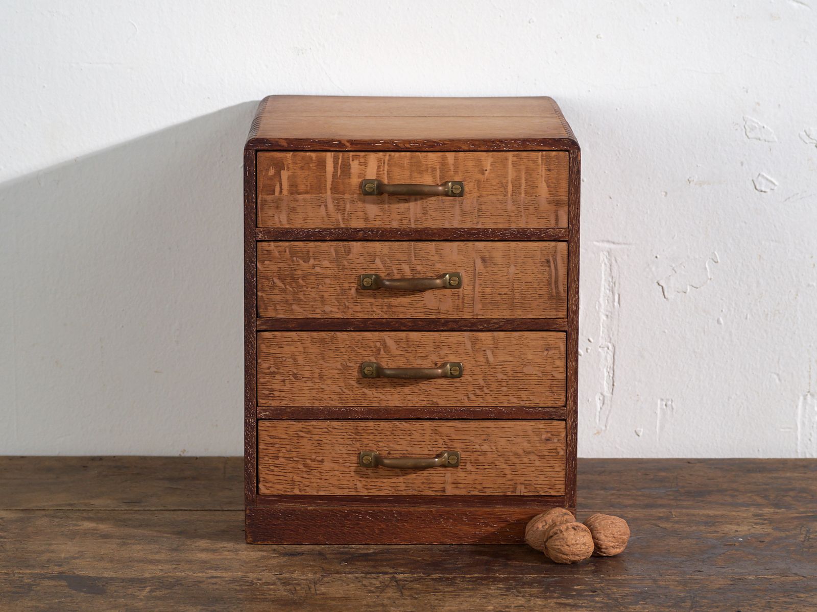 photo furniture Small Japanese Kotansu Chest Of Drawers With Four Drawers – Japan, Shōwa Period, Circa 1960