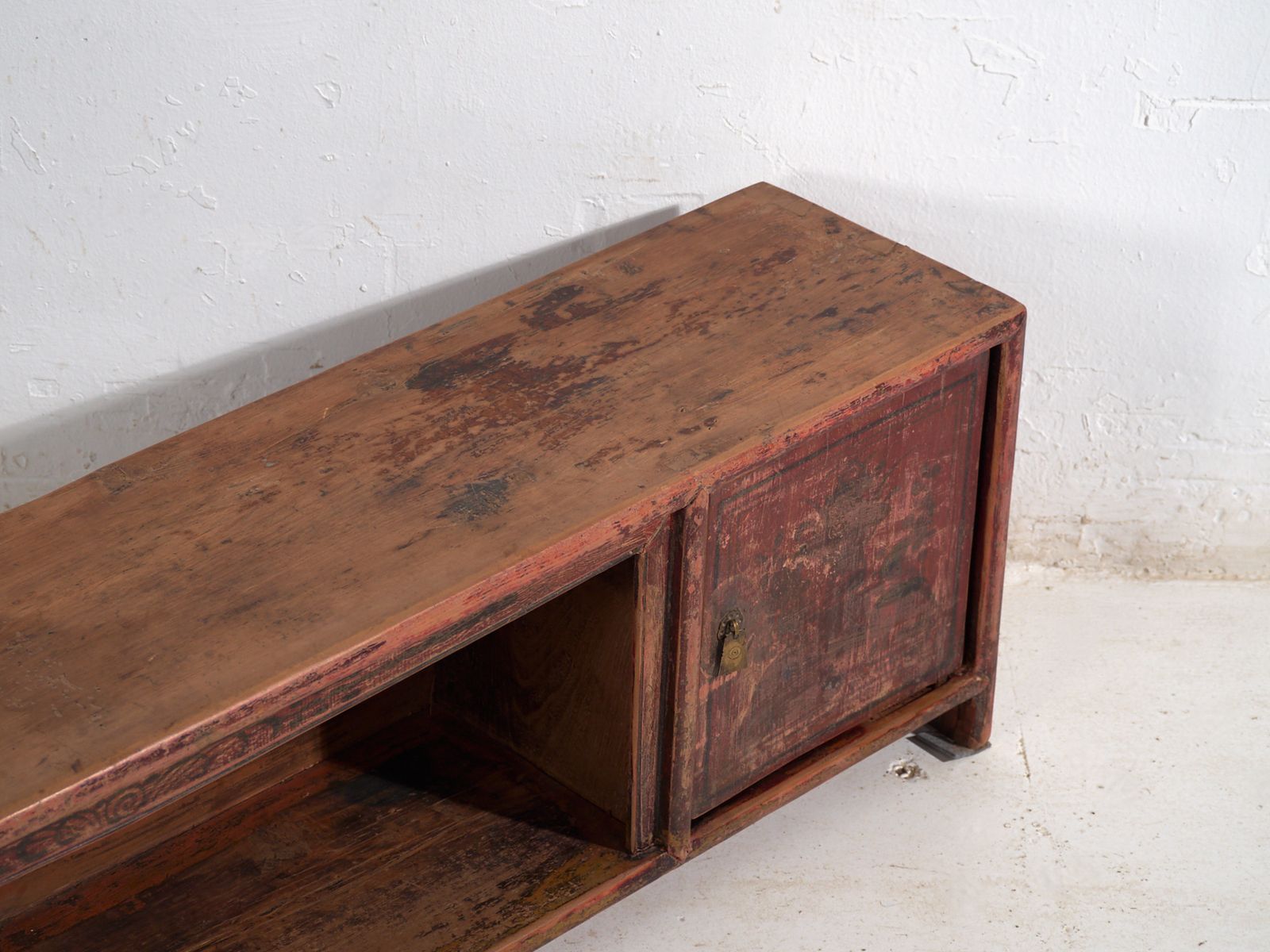 Antique Low Sideboard In Pine Wood – China, Circa 1930 photo furniture