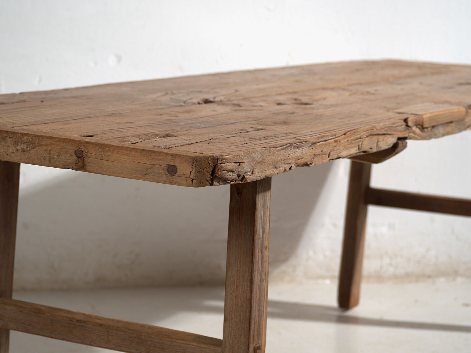 Antique Bench Table In Solid Wood – Shandong, Circa 1930 photo Furniture