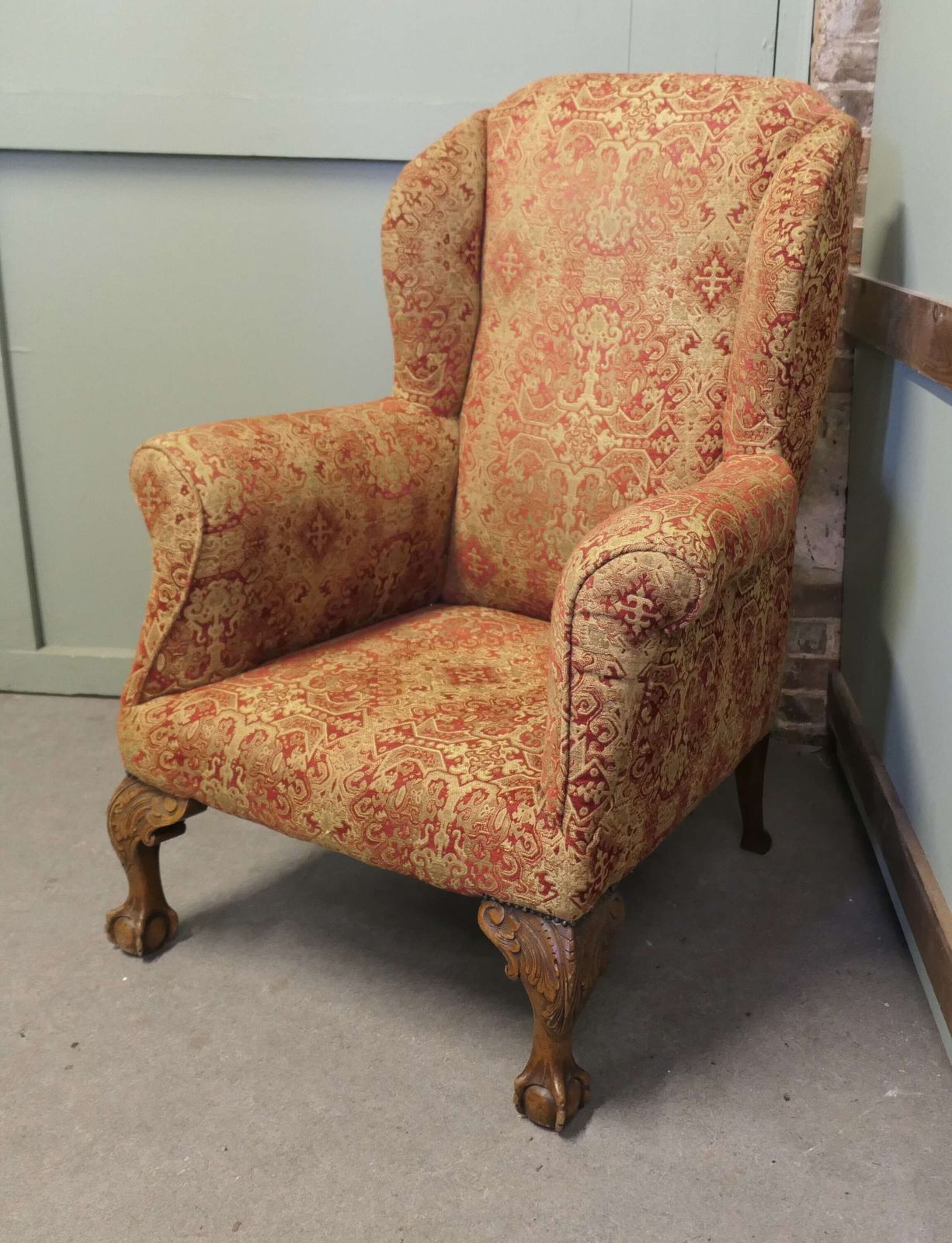 19th Century Wing Back Armchair This Is A Very Luxurious Chair photo Furniture