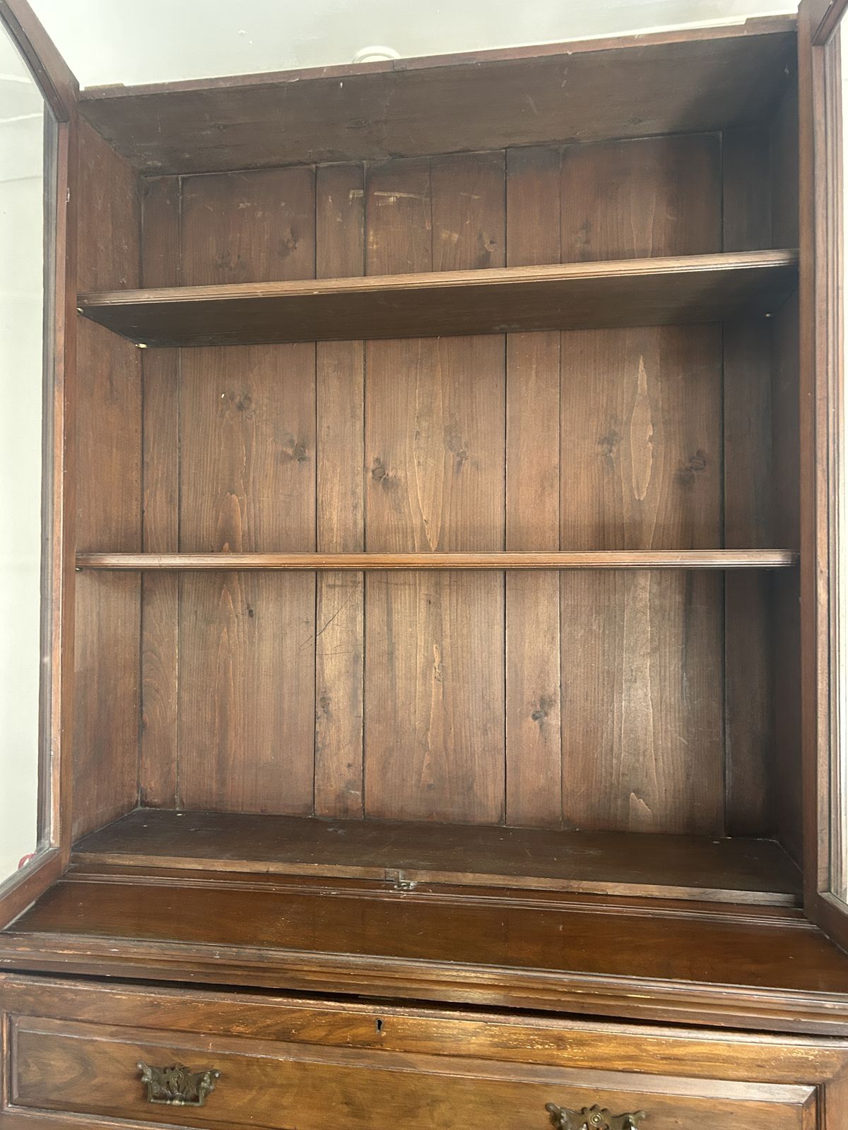 Victorian Mahogany Secretaire Bookcase Cabinet C.1880 photo 995.0