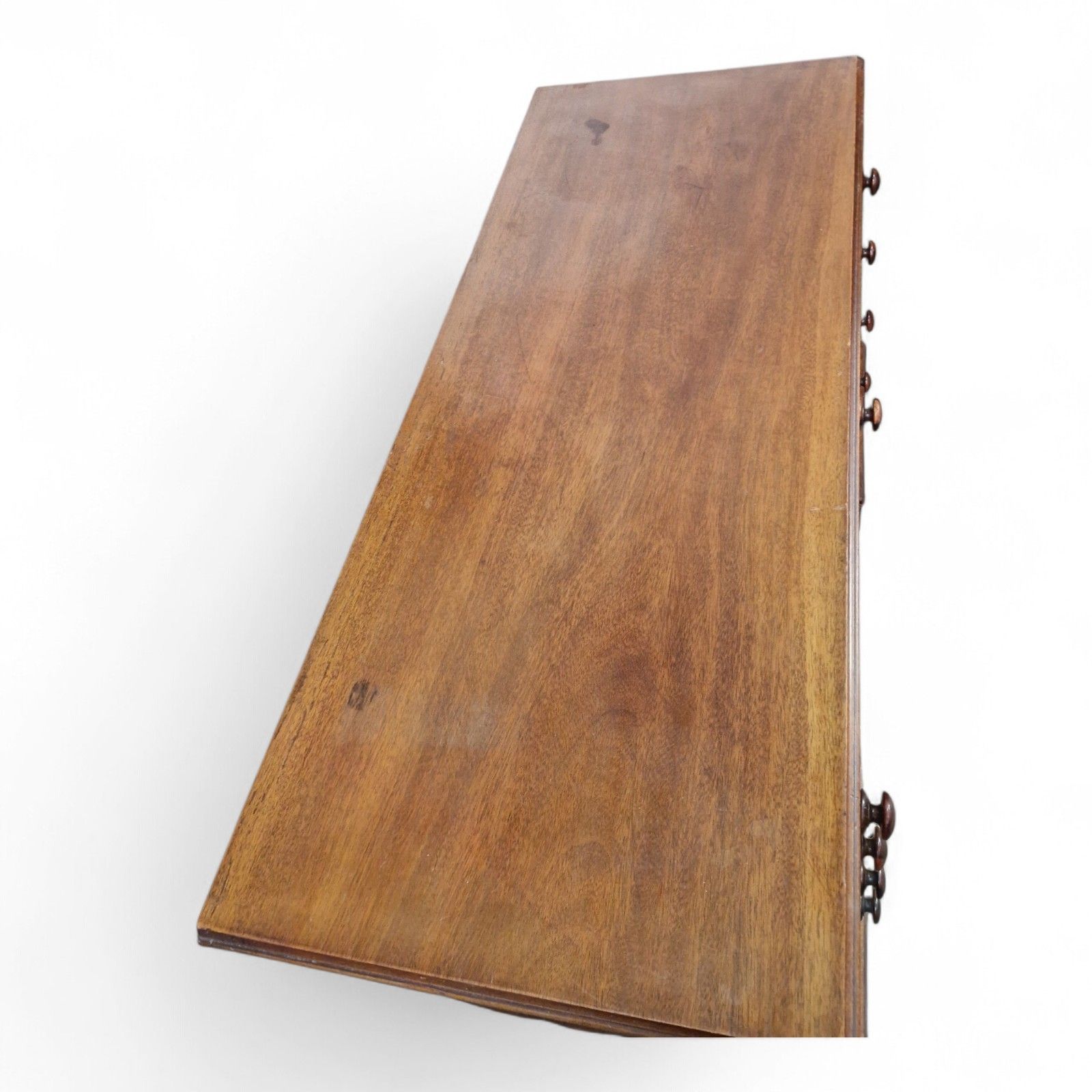 photo for sale Victorian Mahogany Kneehole Desk Antique Writing Table 9 Drawer Pedestal Console