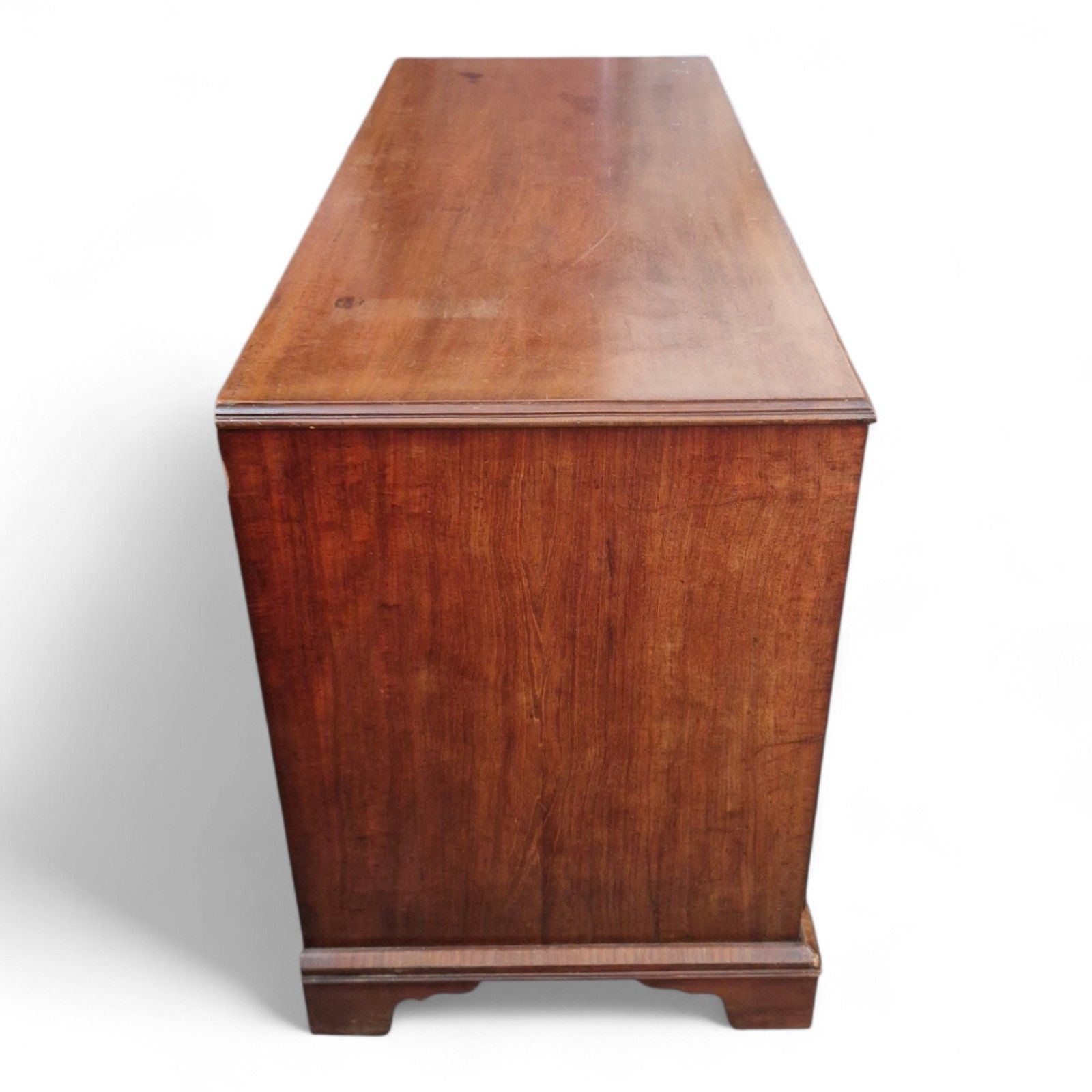 photo vintage Victorian Mahogany Kneehole Desk Antique Writing Table 9 Drawer Pedestal Console