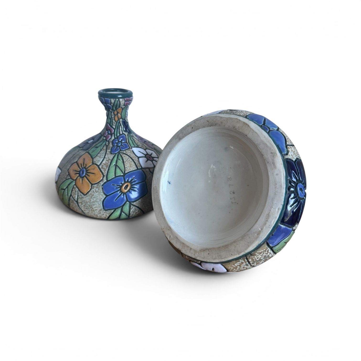 A Pair Of Amphora Porcelain Flower Vases, Austria, C.1920 photo buy