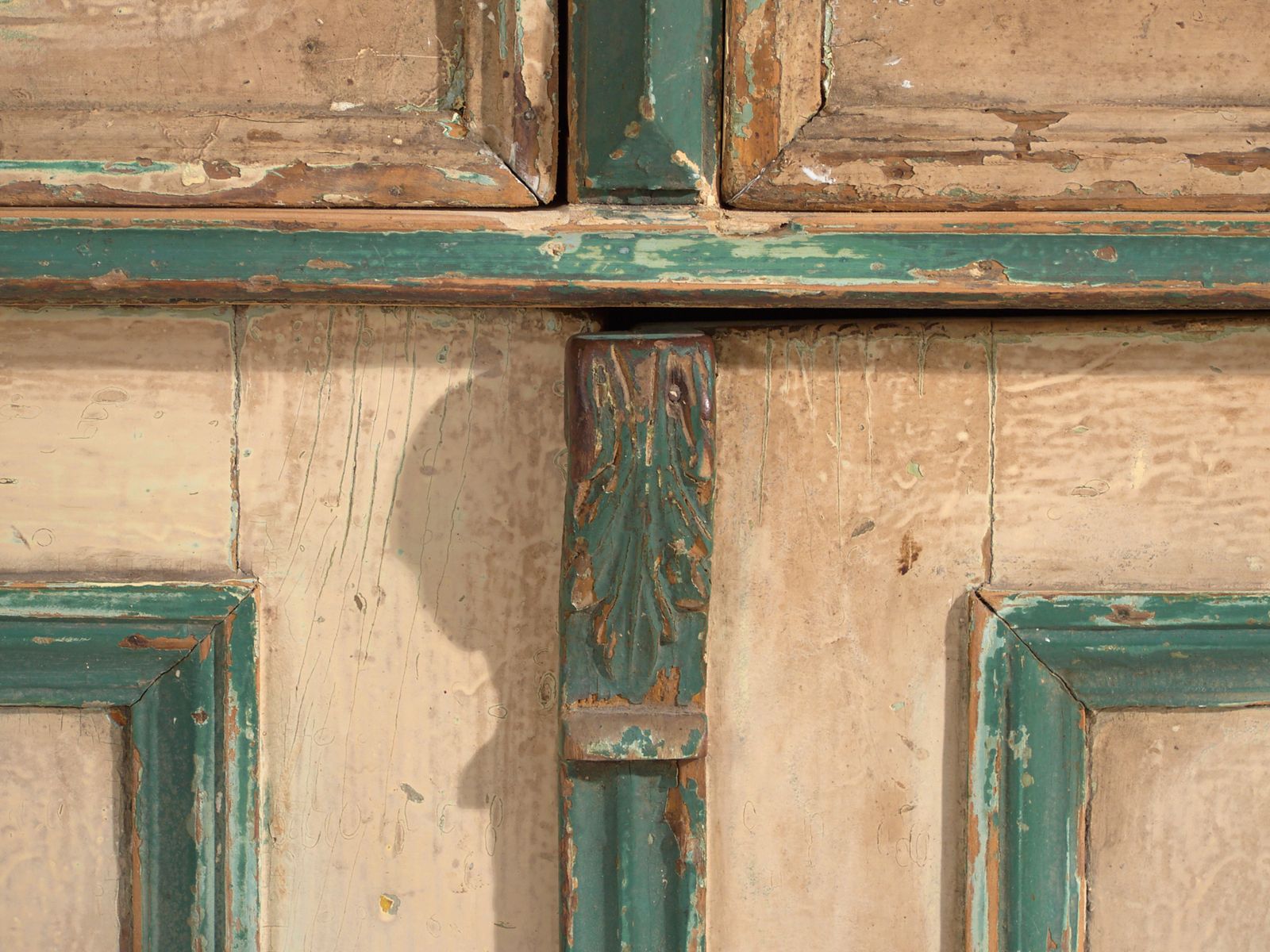 Furniture Kitchen Cabinet In Pine With Two Doors And Shelves – Central Europe, Circa 1910 photo