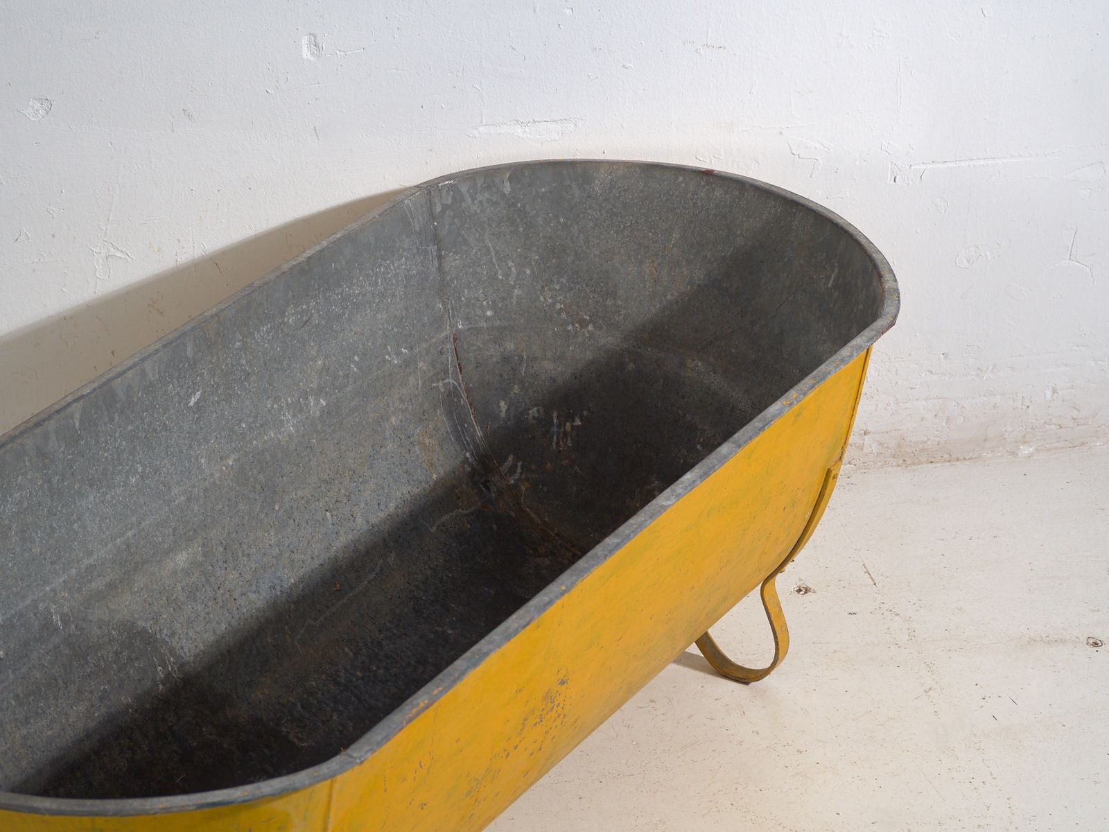 Rustic Galvanized Metal Container For Garden Or Storage – Central Europe, Circa 1910 photo for sale