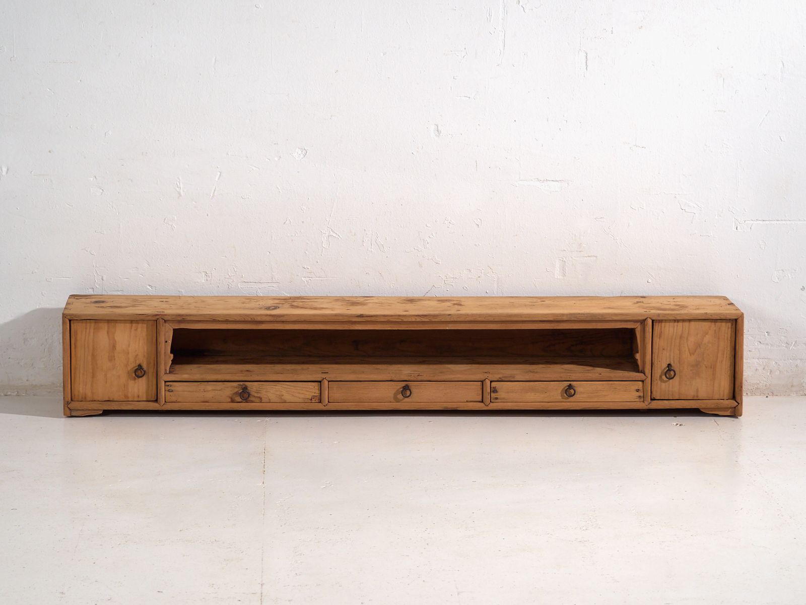 Low Chinese Cabinet In Stripped Wood – China, Qing Dynasty, Circa 1900 photo buy