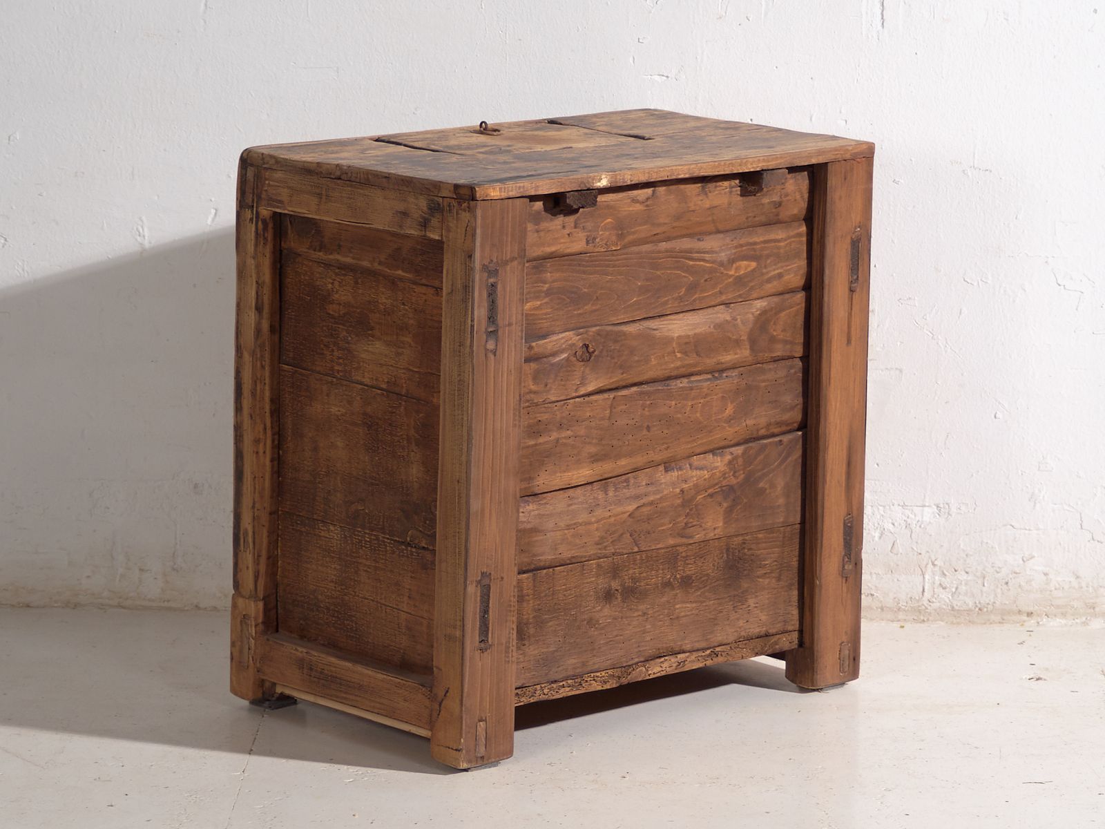 photo for sale Shanxi Low Cabinet In Elm With Carved Door – China, Circa 1930