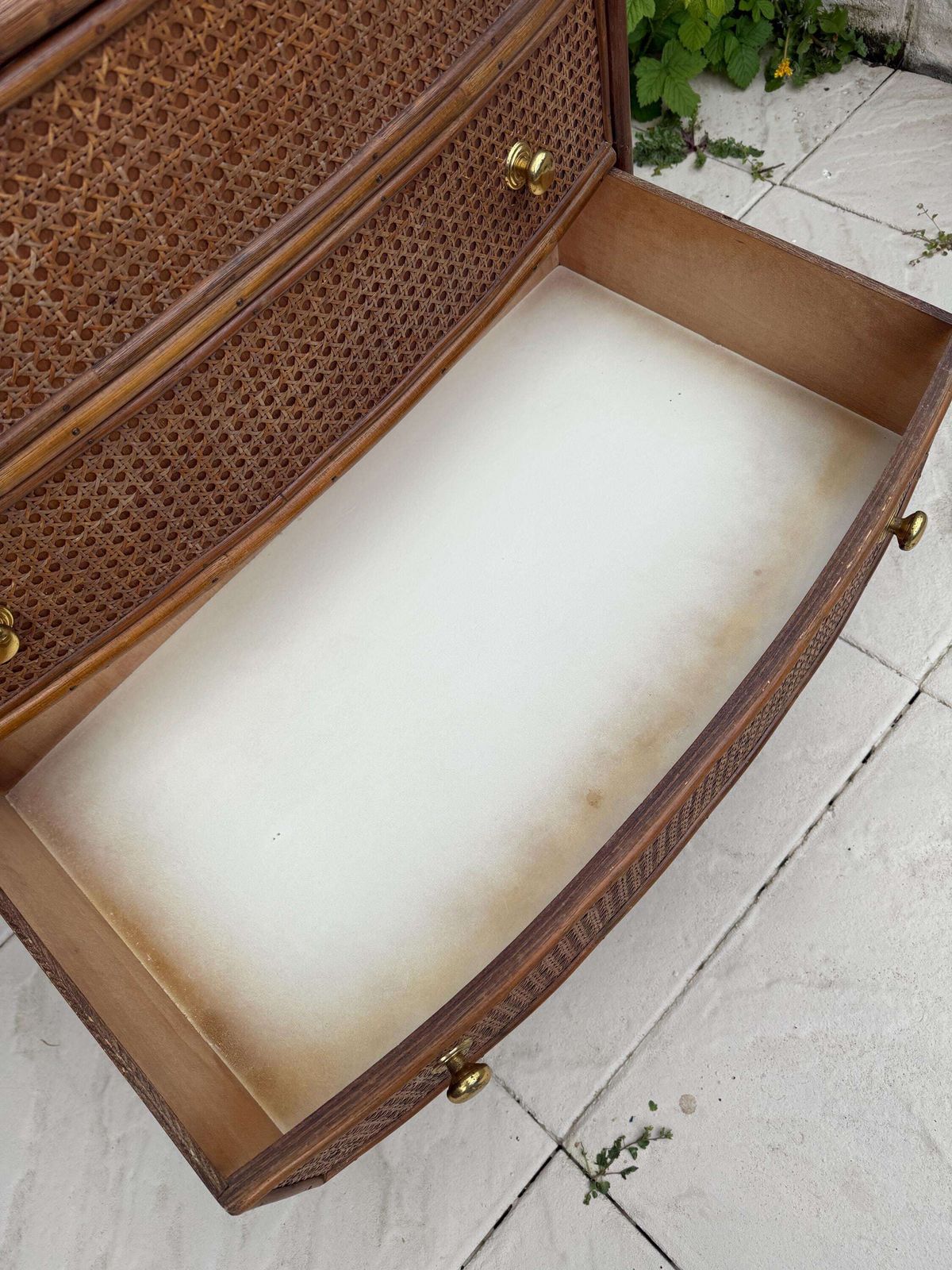 Furniture Rattan Chest Of Drawers | Vintage Boho Bedroom Decor photo