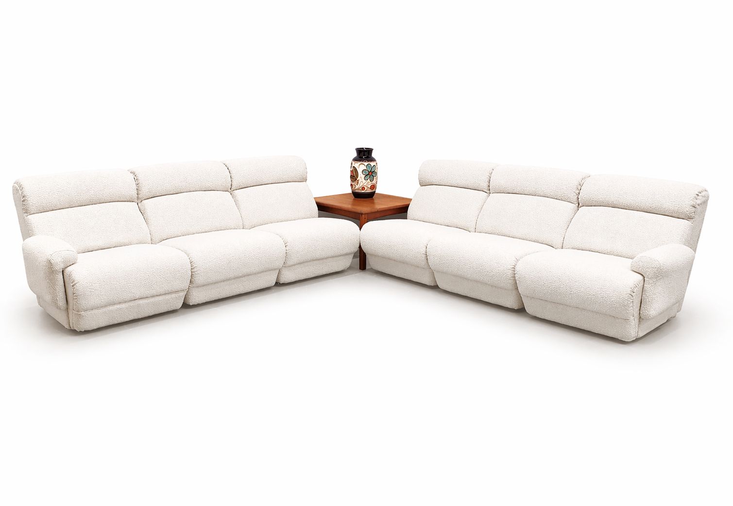 Furniture Rolf Benz Living Room Set In Ivory Bouclé, Germany 1960s photo