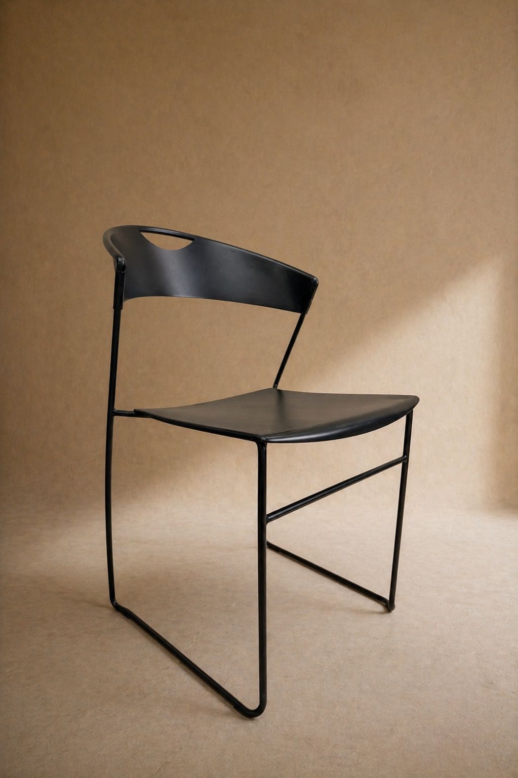 Set Of Six Vintage 1980s Steel Juliette Dining Chairs By Hannes Wettstein For Baleri Italia photo for sale