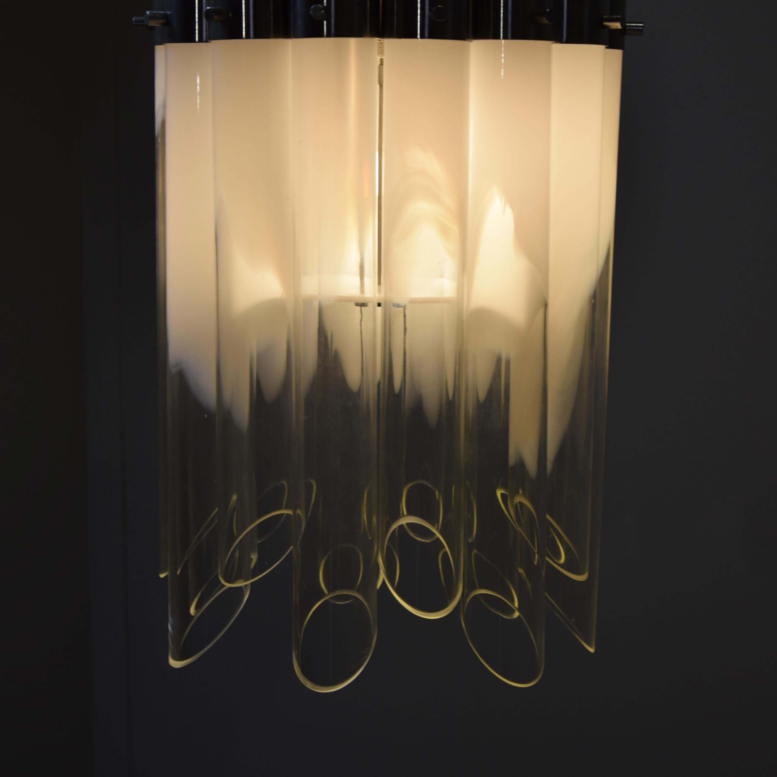 Lampadario A Sospensione Carlo Nason Anni 70. photo 1539.0