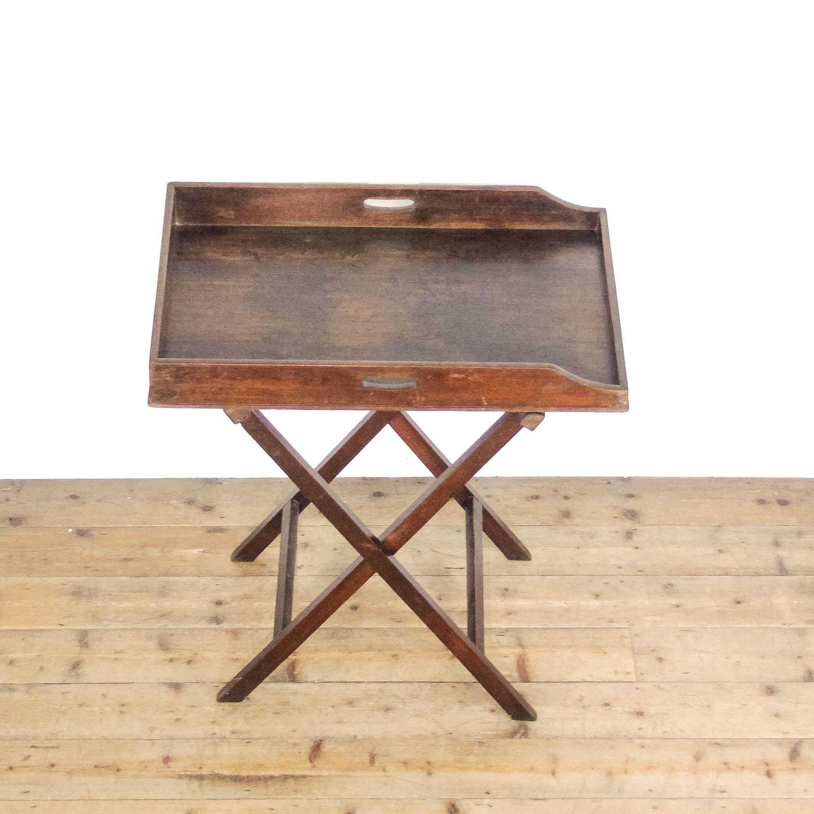 Antique Butlers Tray Table | Antique Furniture | Antique Side Table | Tray Top Side Table | Antique (M 6536) photo buy