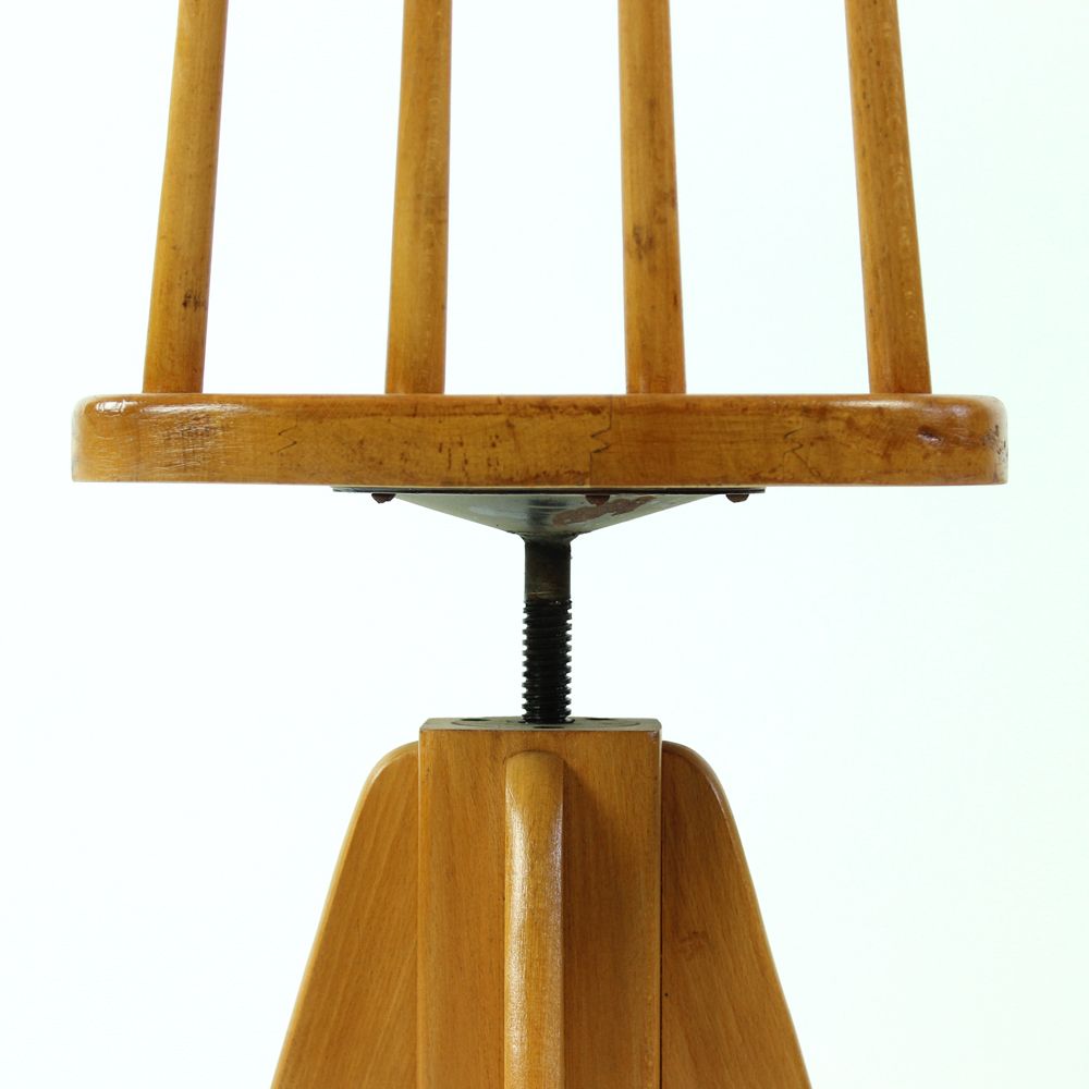 1200.0 Set Of 4 Swivel Piano Stools, Czechoslovakia 1960s photo
