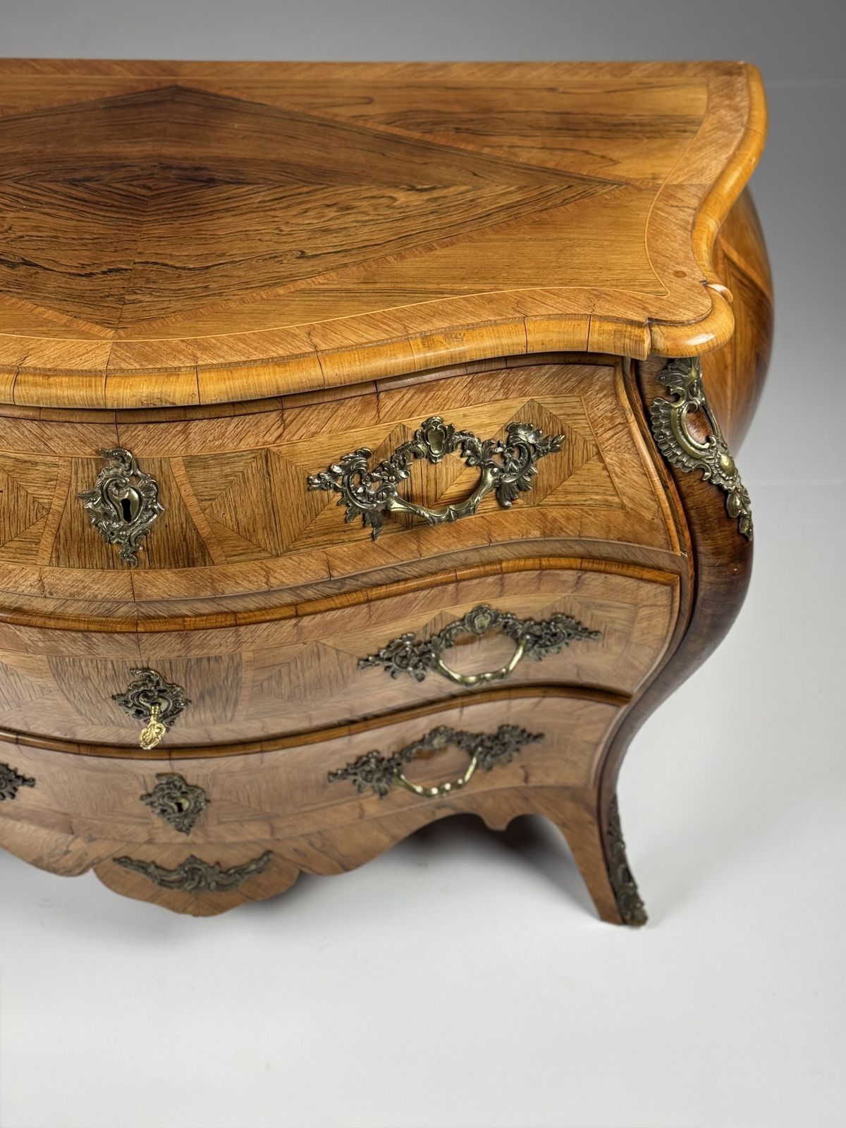 Furniture Swedish Rococo Chest Of Drawers, 18th Century photo