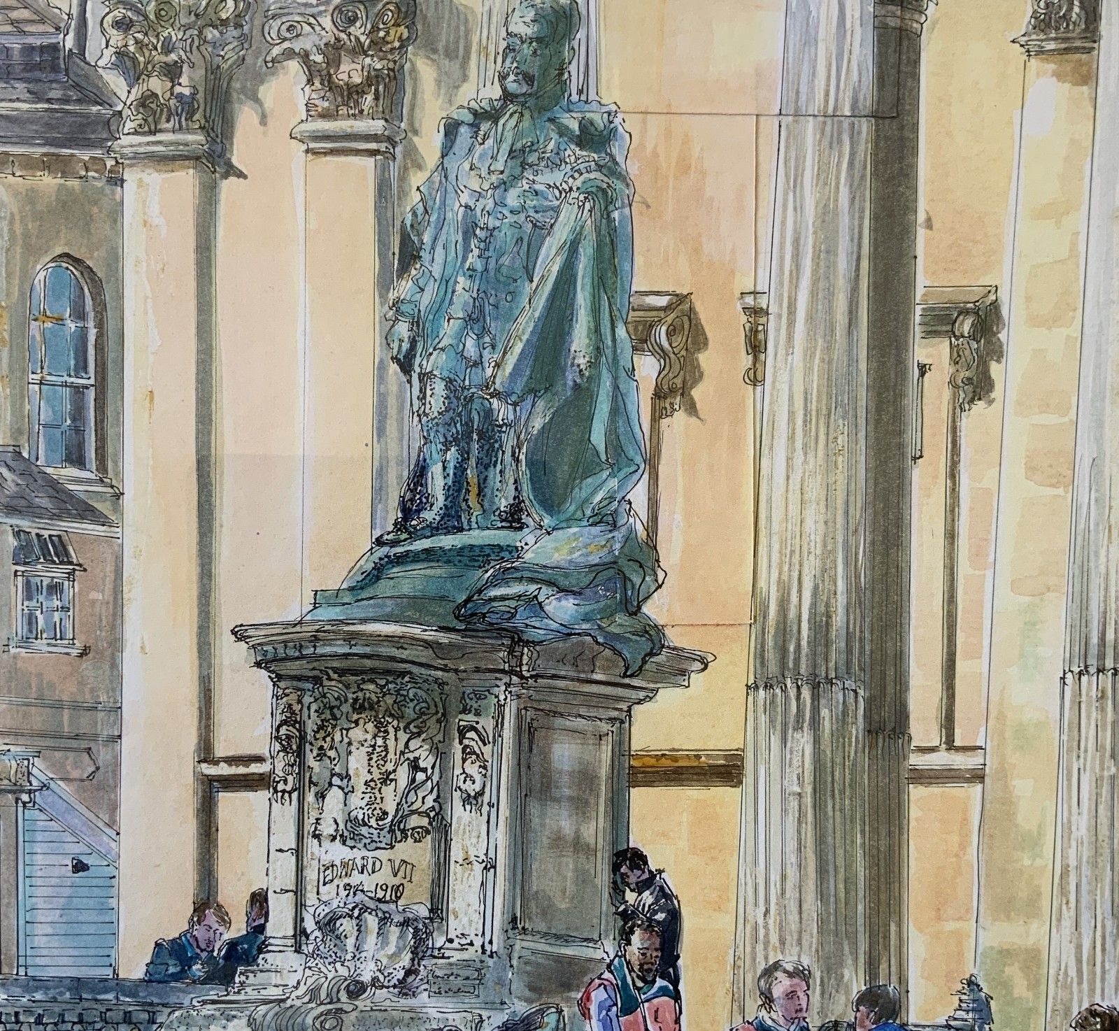 Bristol University Architectural Watercolour Painting Contemporary Maureen Glynn photo buy