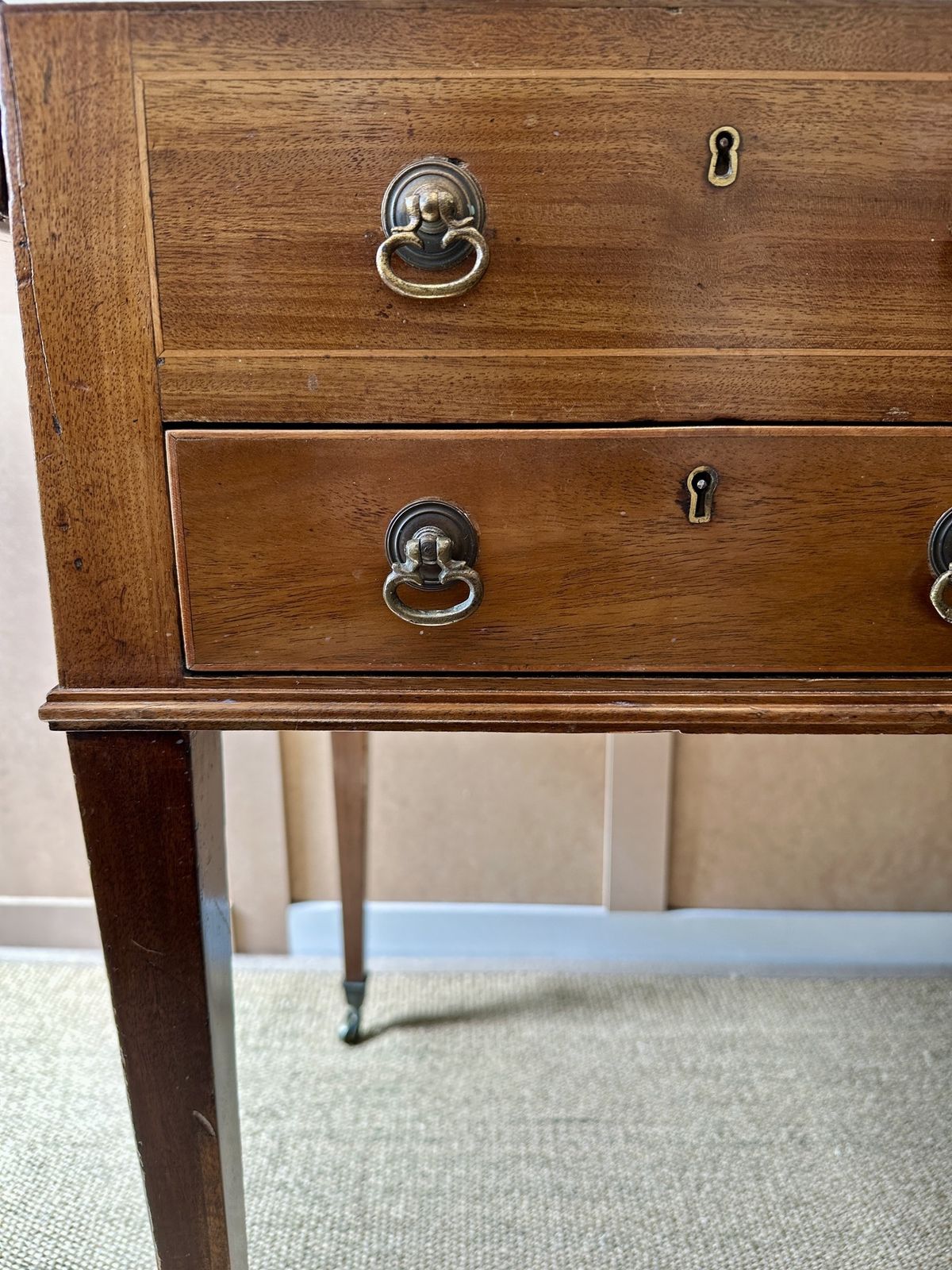 Late Georgian Mahogany Gentleman’s Dressing Table photo 995.0