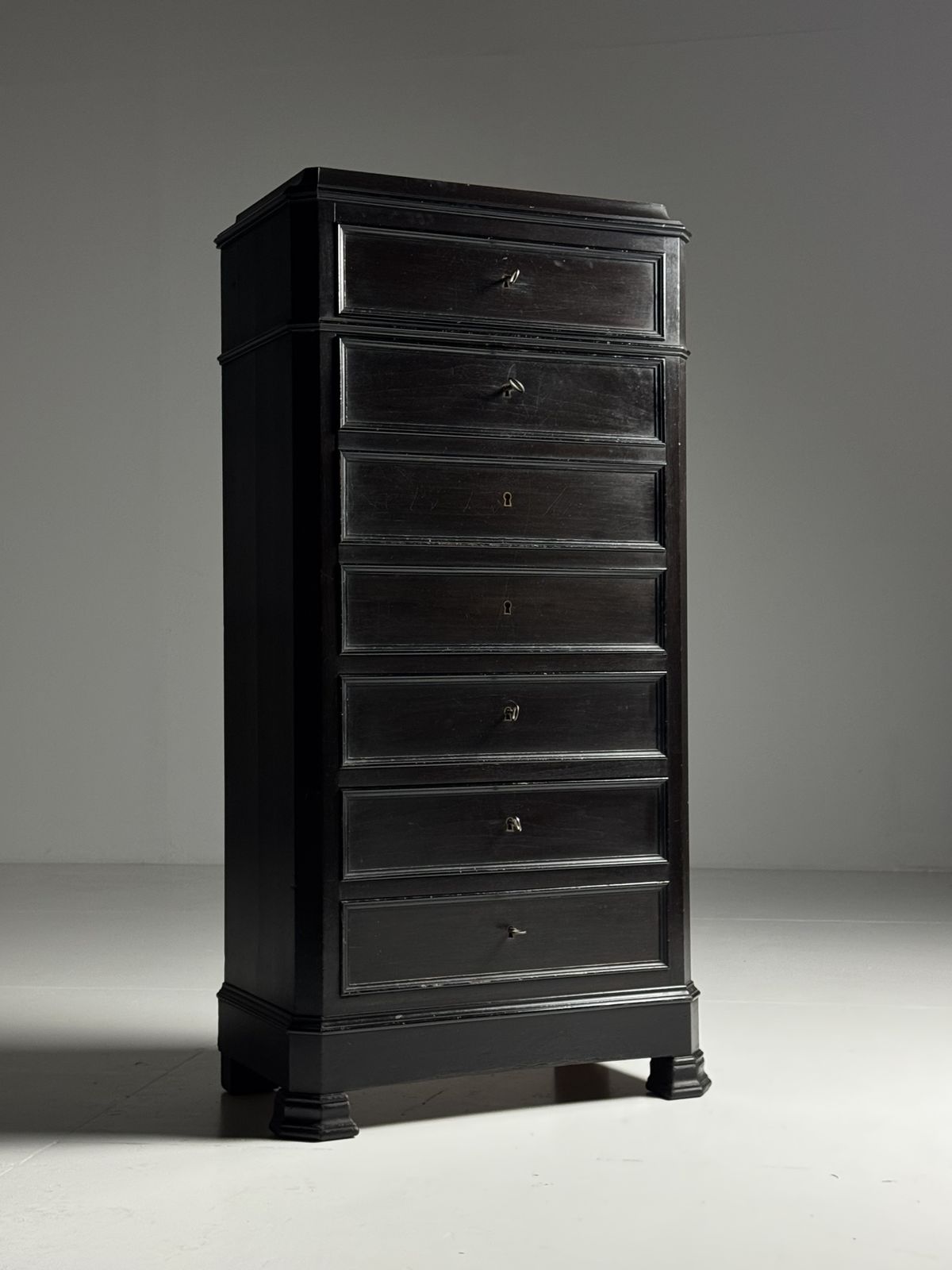 photo furniture Louis Philippe Secretary Black