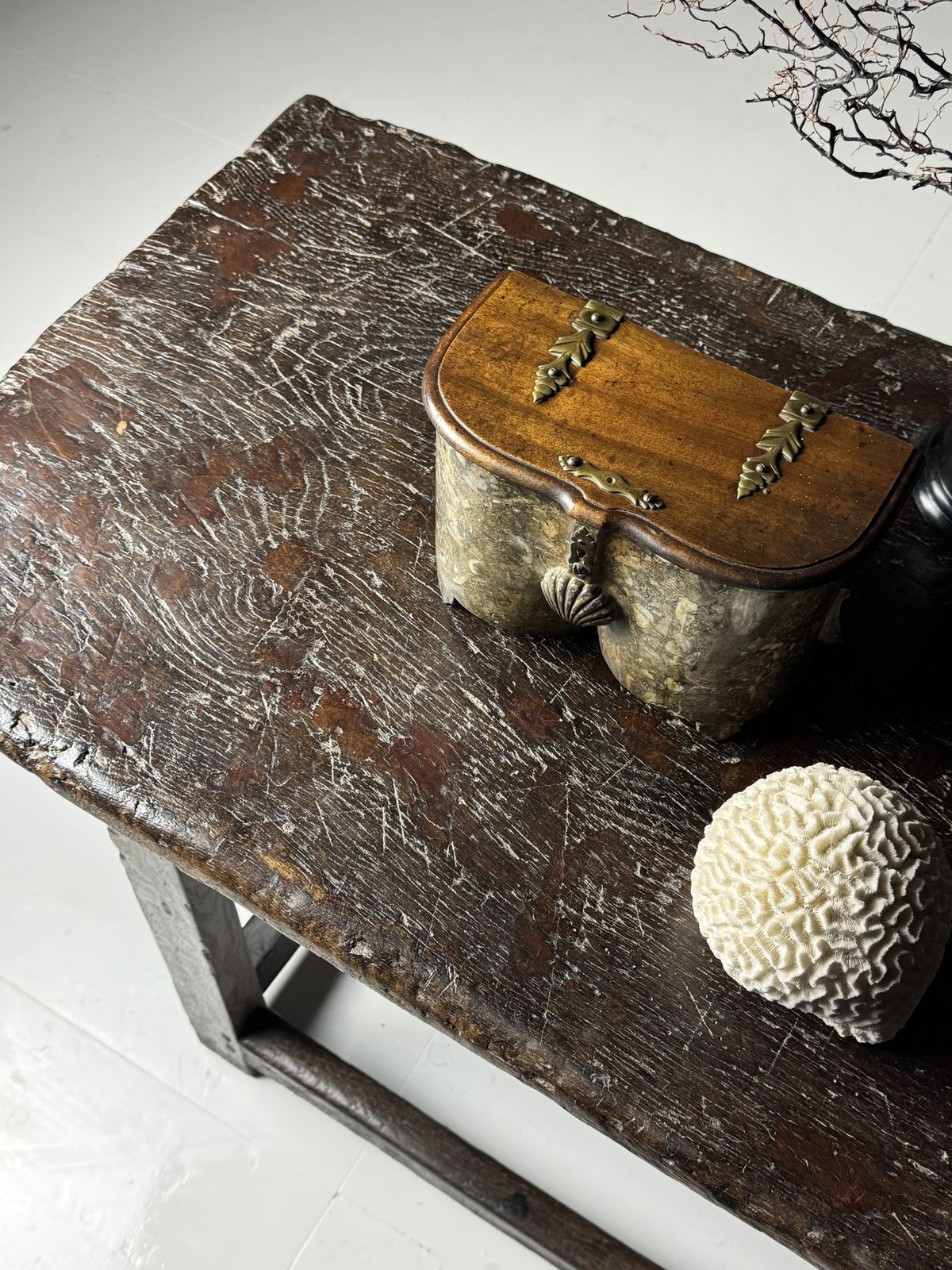 18th Century Oak Side Table, 18th Century And Earlier photo 1509.0