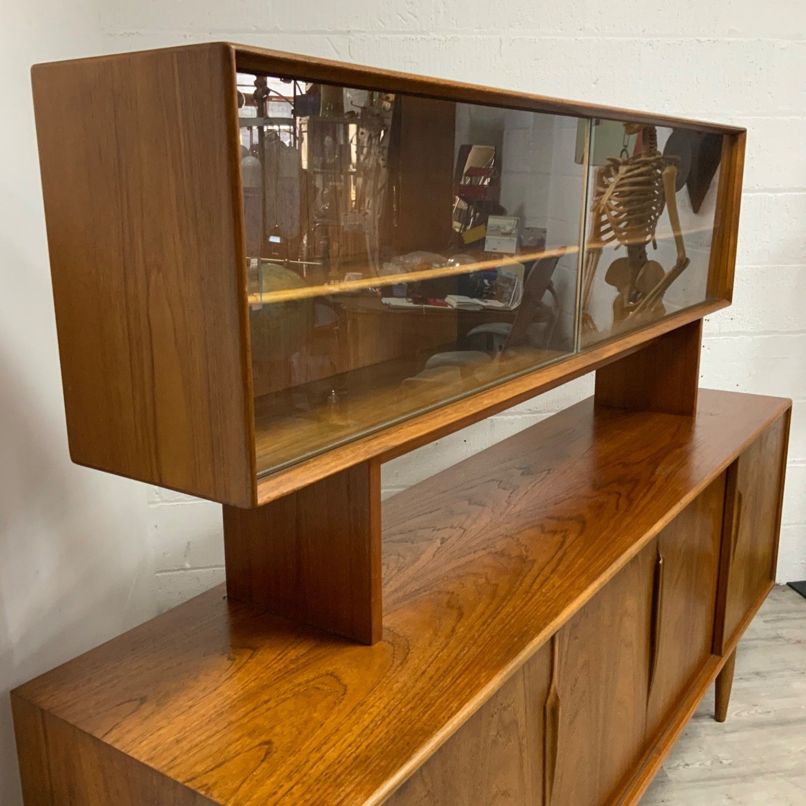 Danish Teak Axel Christensen Sideboard With Hutch By Gunni Omann For Aco Mobler photo Furniture
