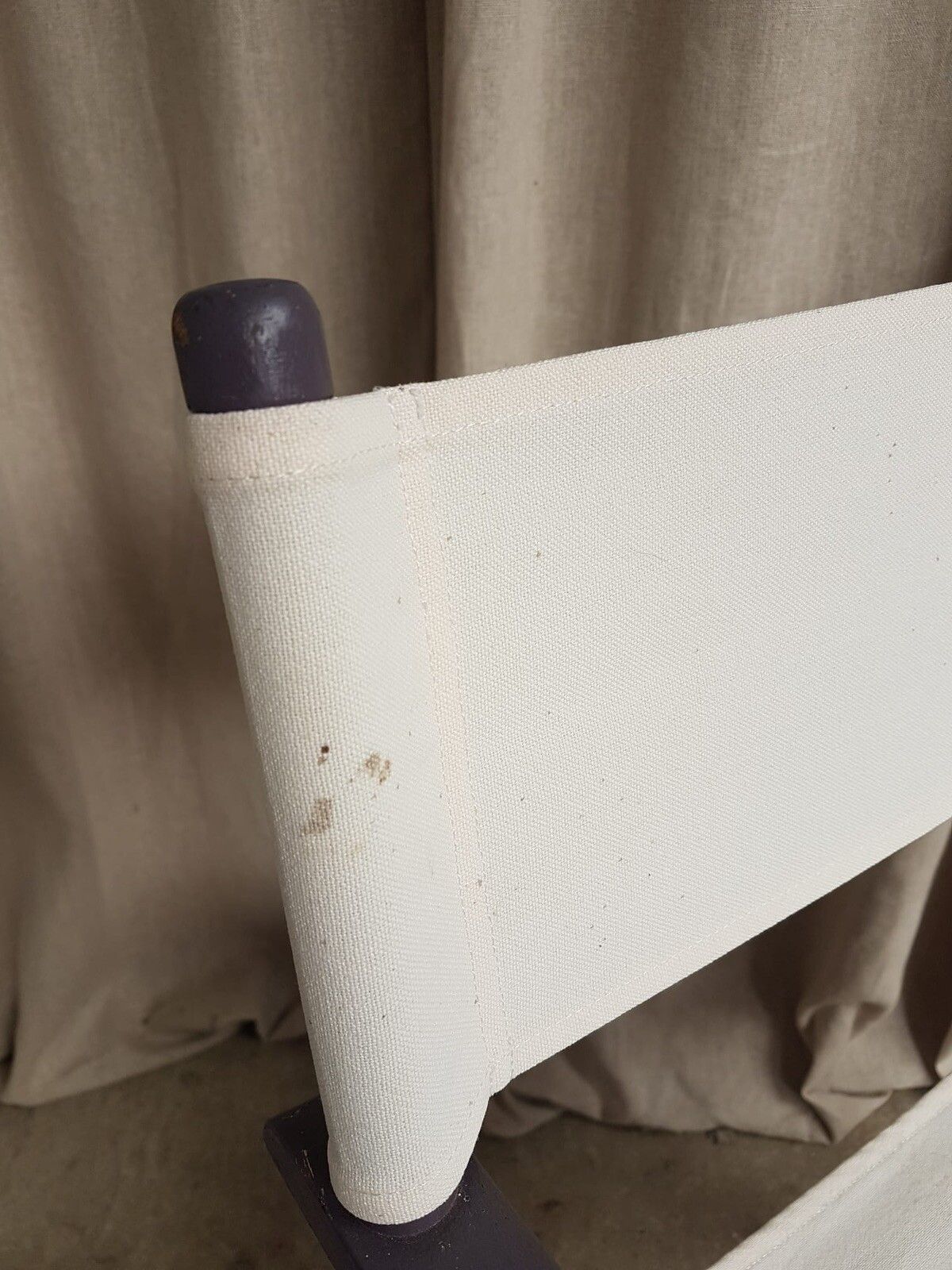 photo for sale Vtg Mid Century 70s Painted Teak Directors Armchair Side Desk Chair Retro R441