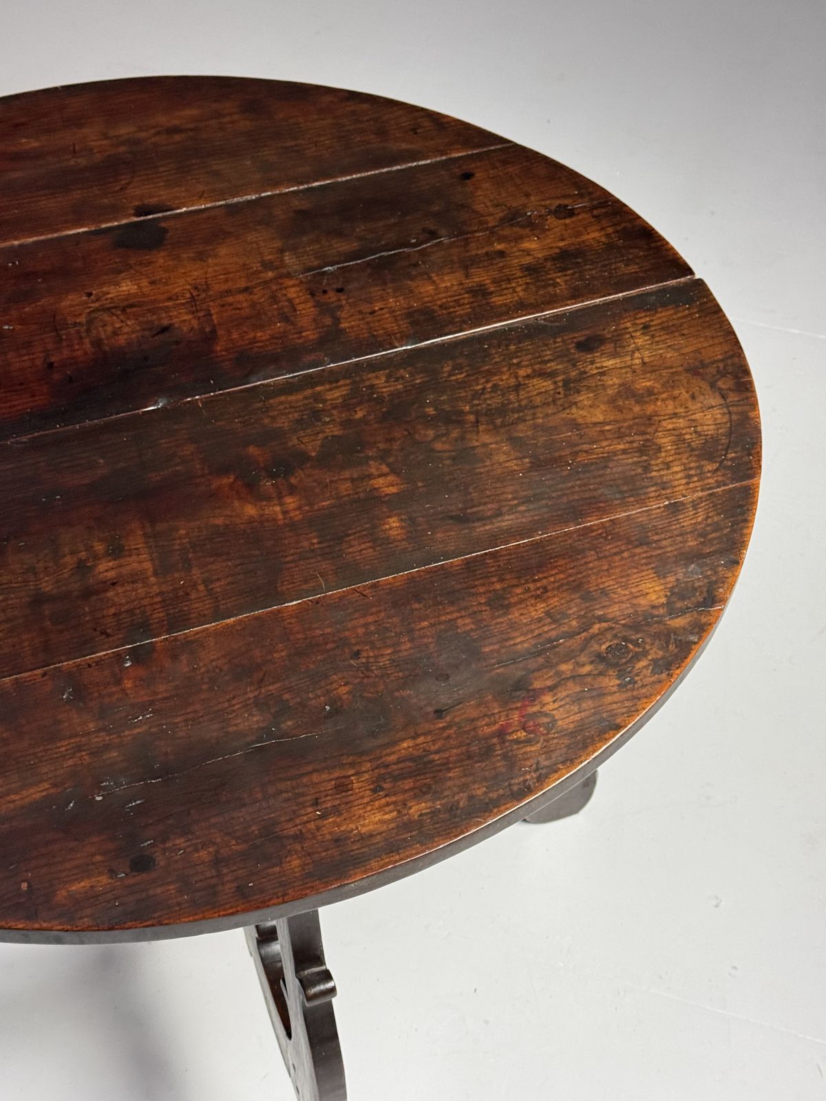 Furniture Set Of 2 Italian Demi Lune Tables photo